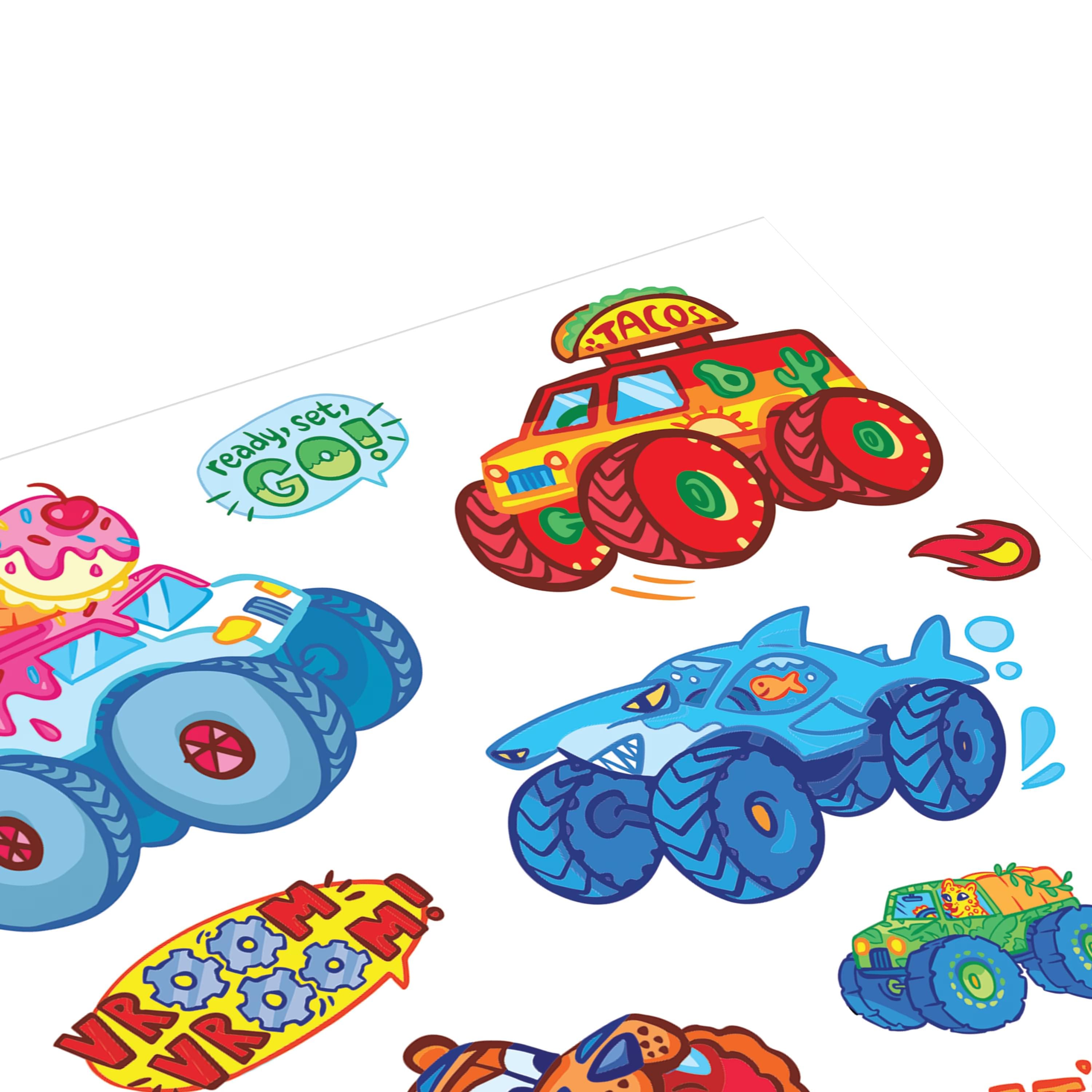 OOLY Stickiville Standard Monster Truck Hologram Stickers