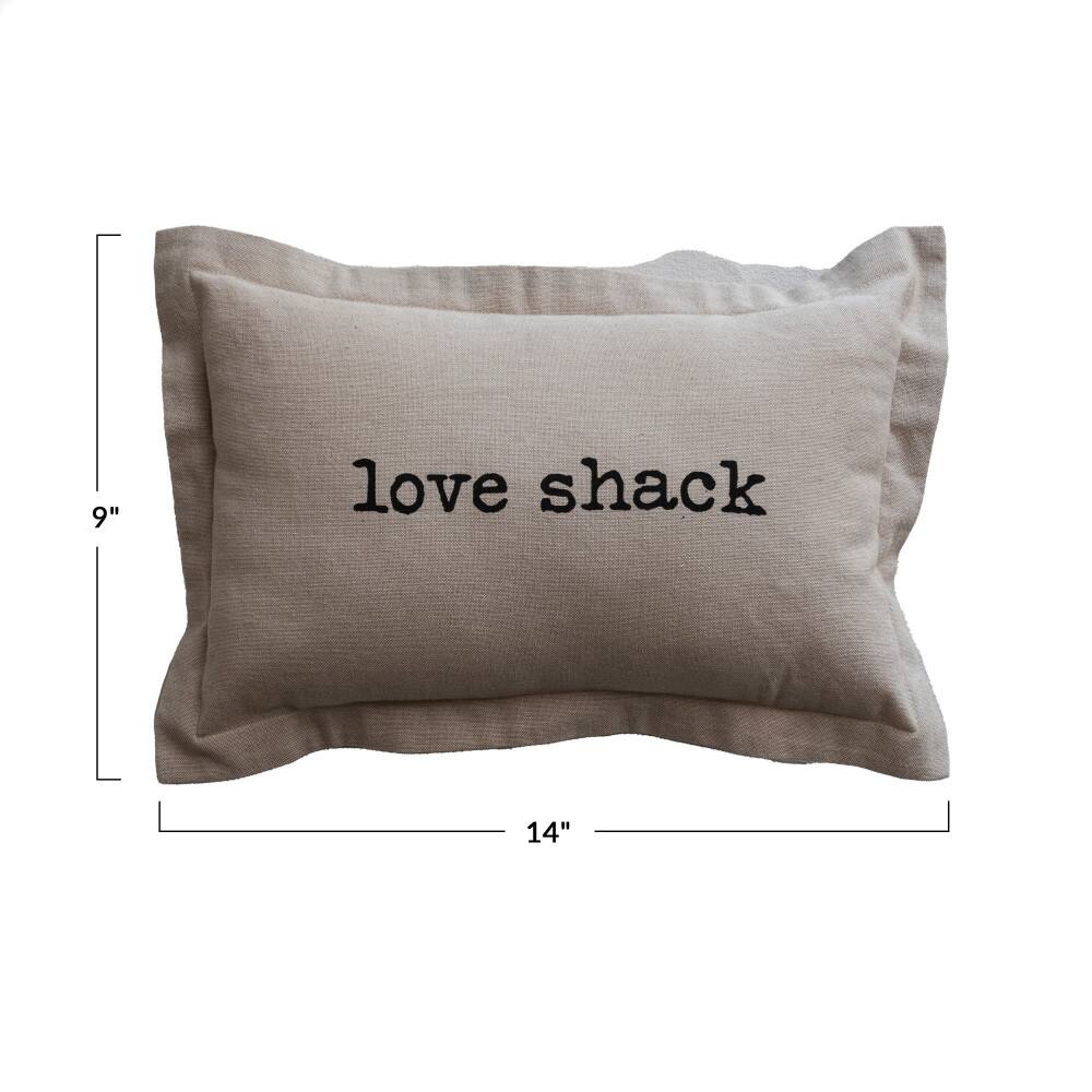 Hello Honey® Love Shack Cotton Chambray Lumbar Pillow