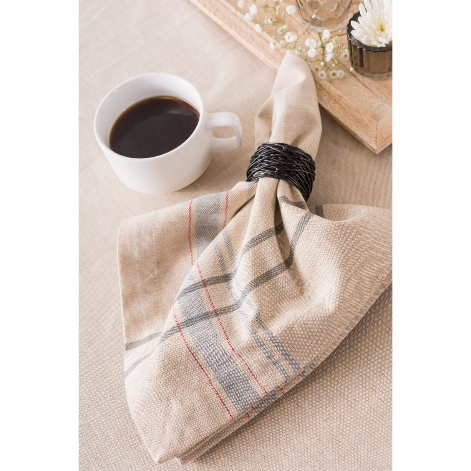 DII® French Stripe Cloth Dinner Napkins, 6ct.
