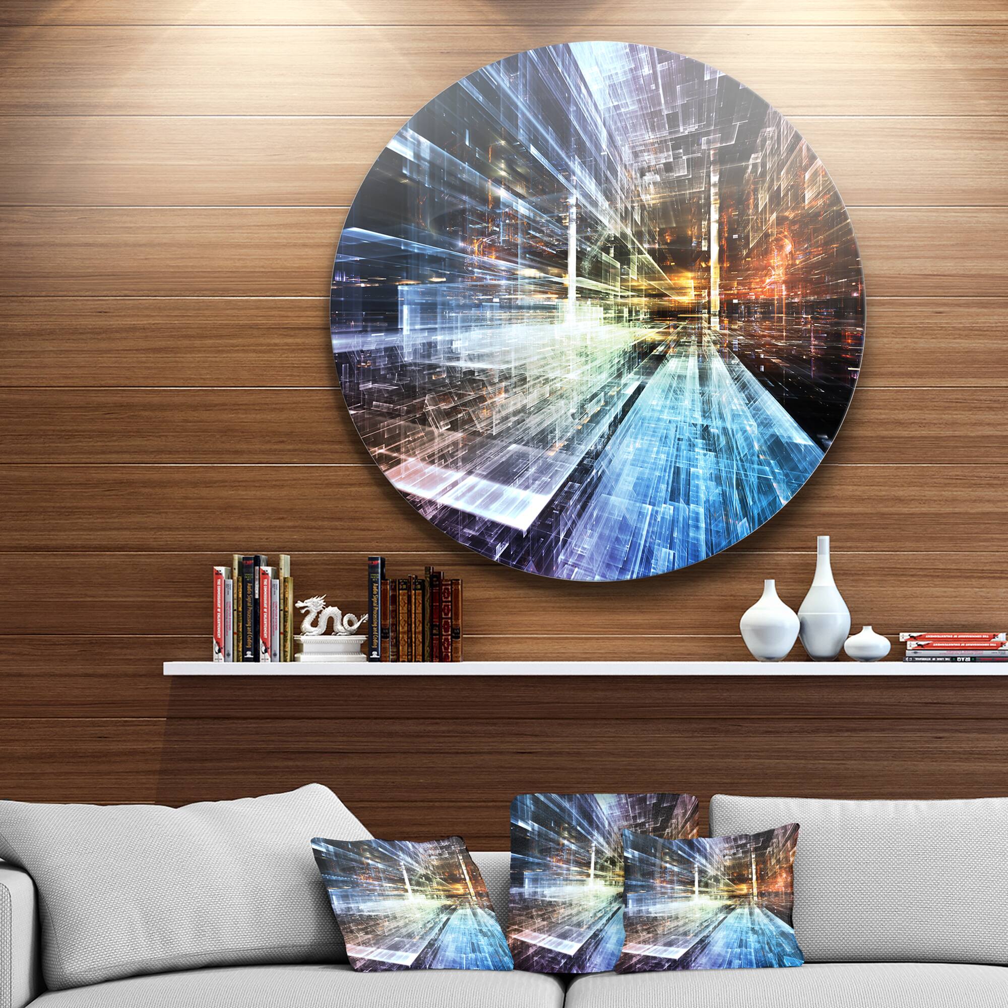 Designart - Future Industry' Abstract Metal Artwork