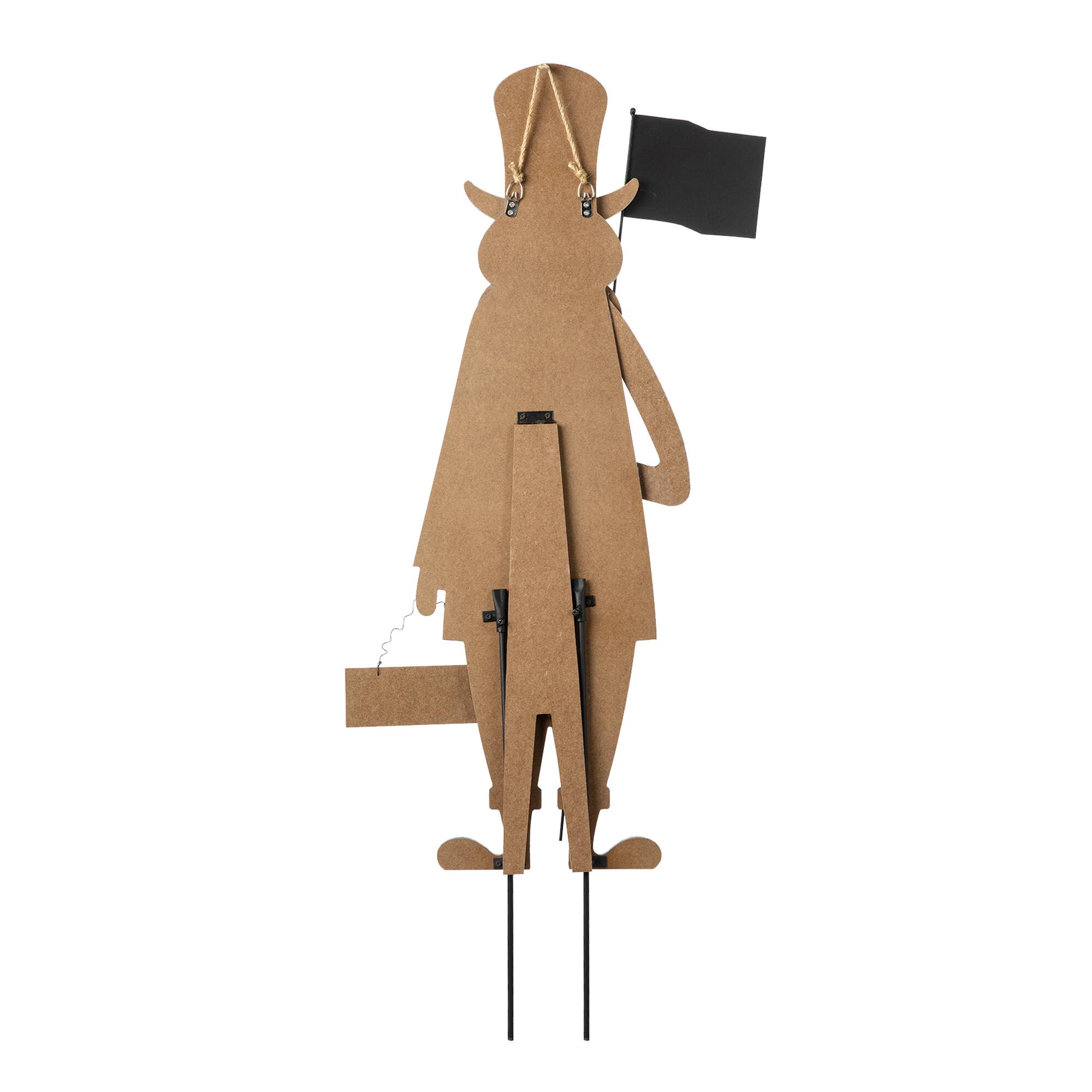 Glitzhome® 36" Wood Patriotic Uncle Sam Yard Stake Décor