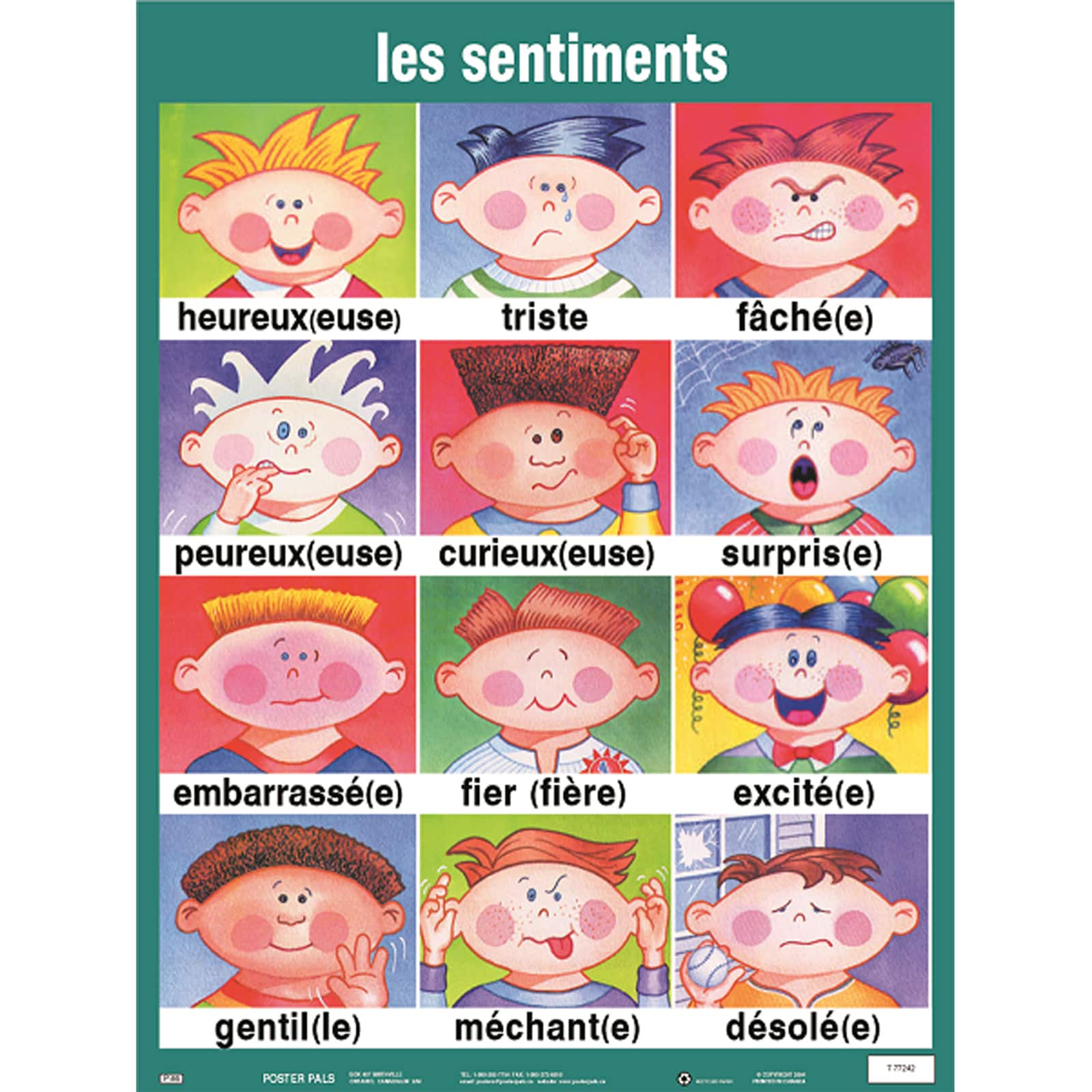 Poster Pals&#xAE; French Essential Classroom Posters, 7ct.