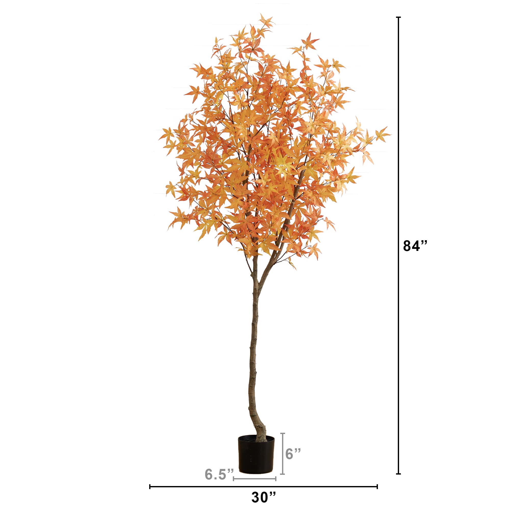 7ft. Autumn Maple Artificial Fall Tree