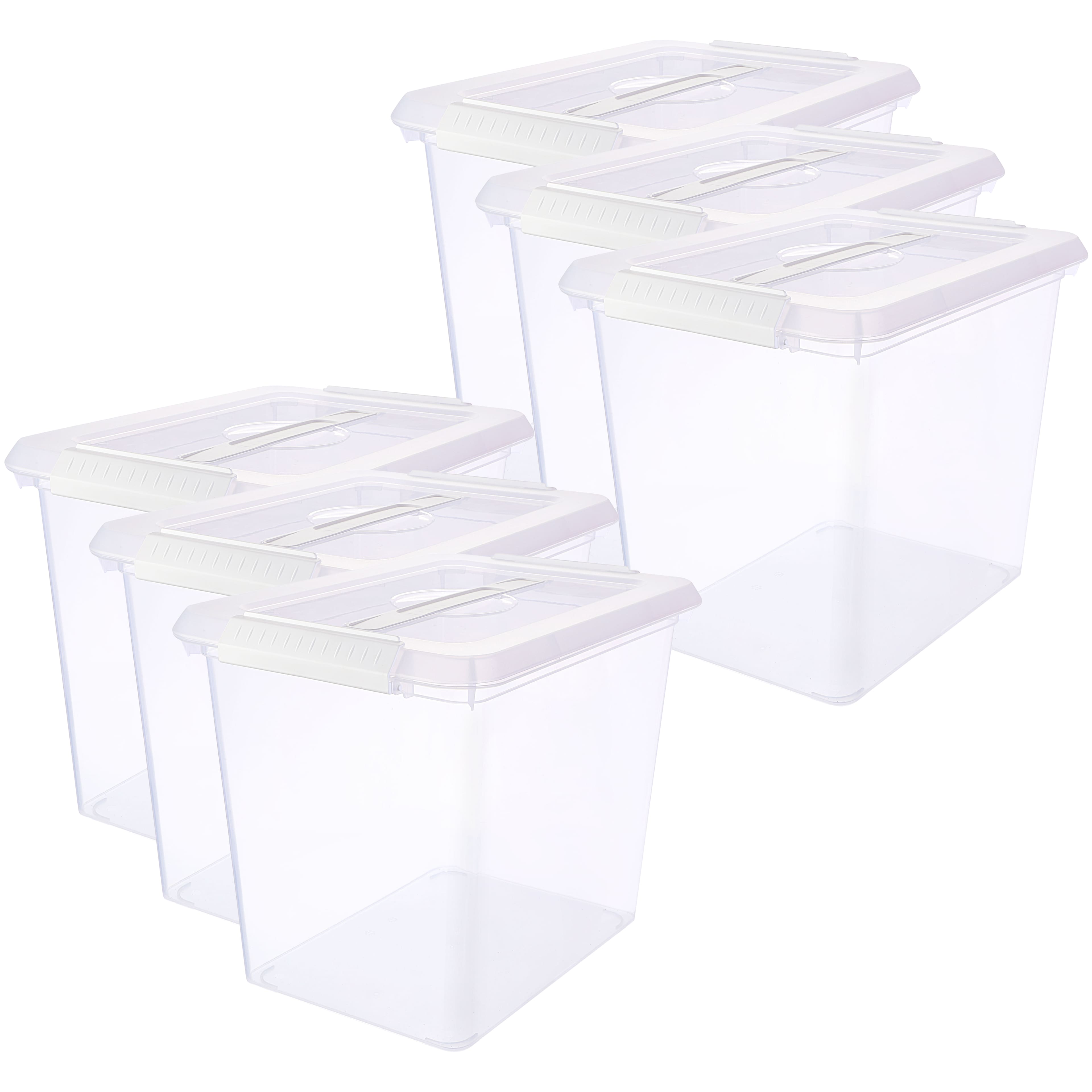 6 Pack: 26qt. Storage Bin with Lid by Simply Tidy&#x2122;