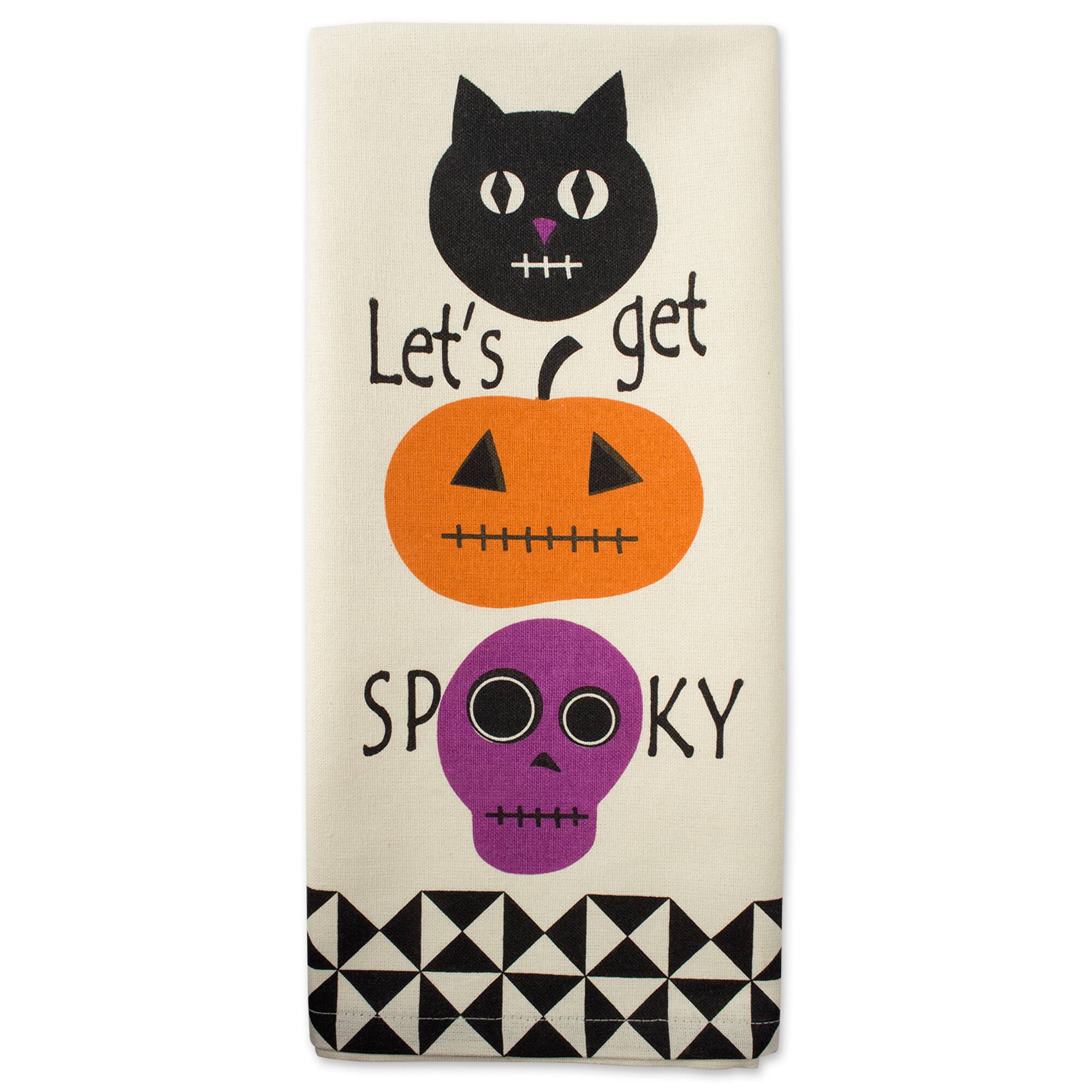 DII&#xAE; Assorted All Hallows Eve Halloween Printed Dishtowel Set