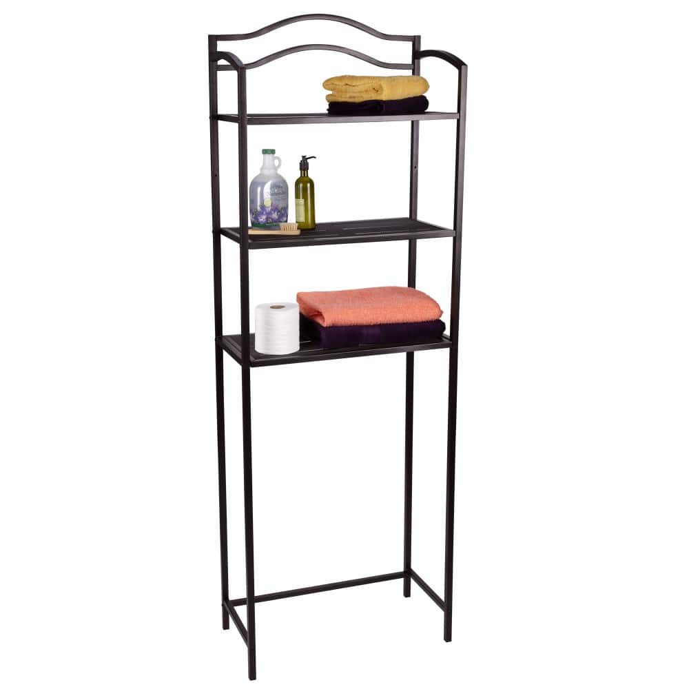 Household Essentials 3-Tier Metal Over the Toilet Storage Shelf