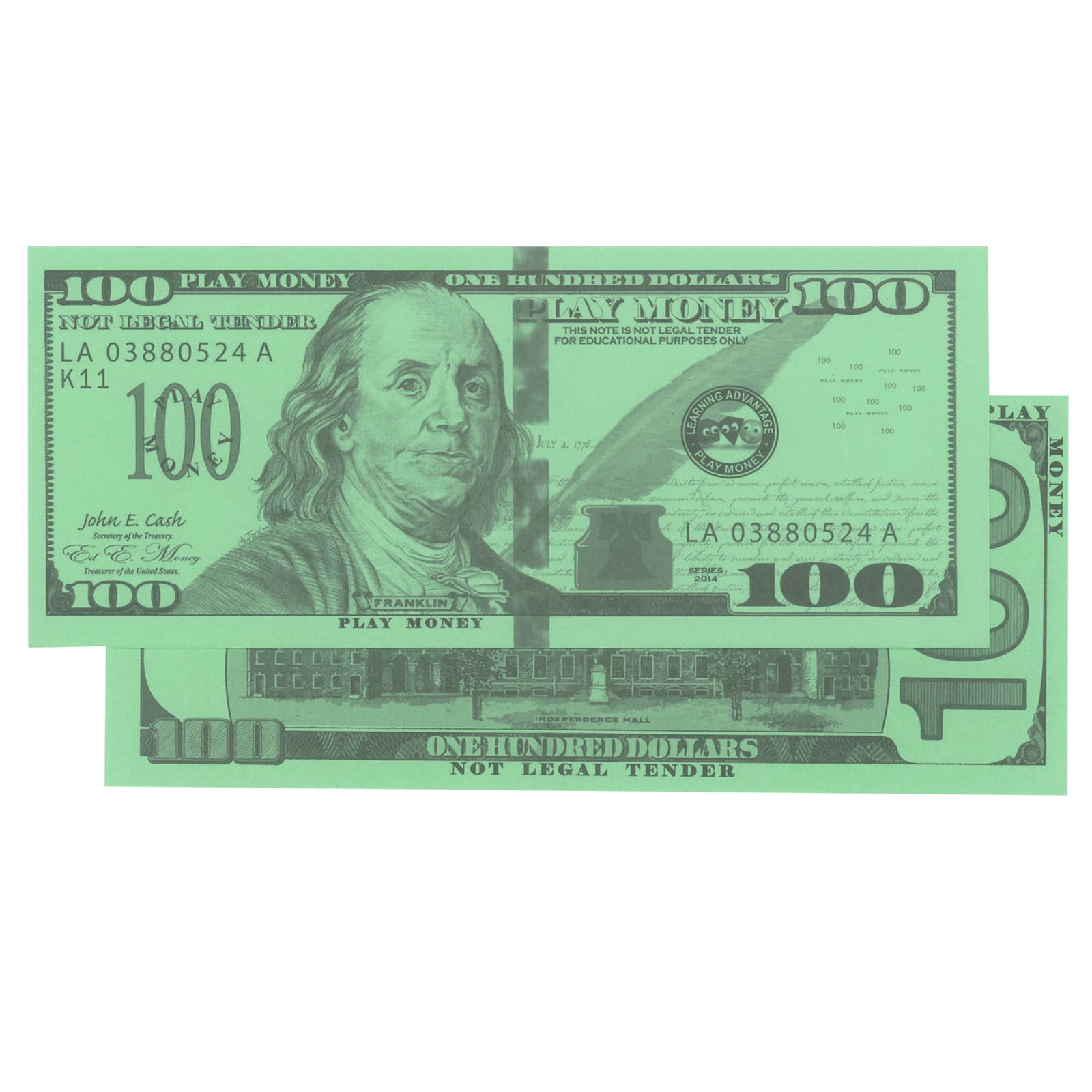 Play $50 Paper Bills Set of 50 Learning Advantage
