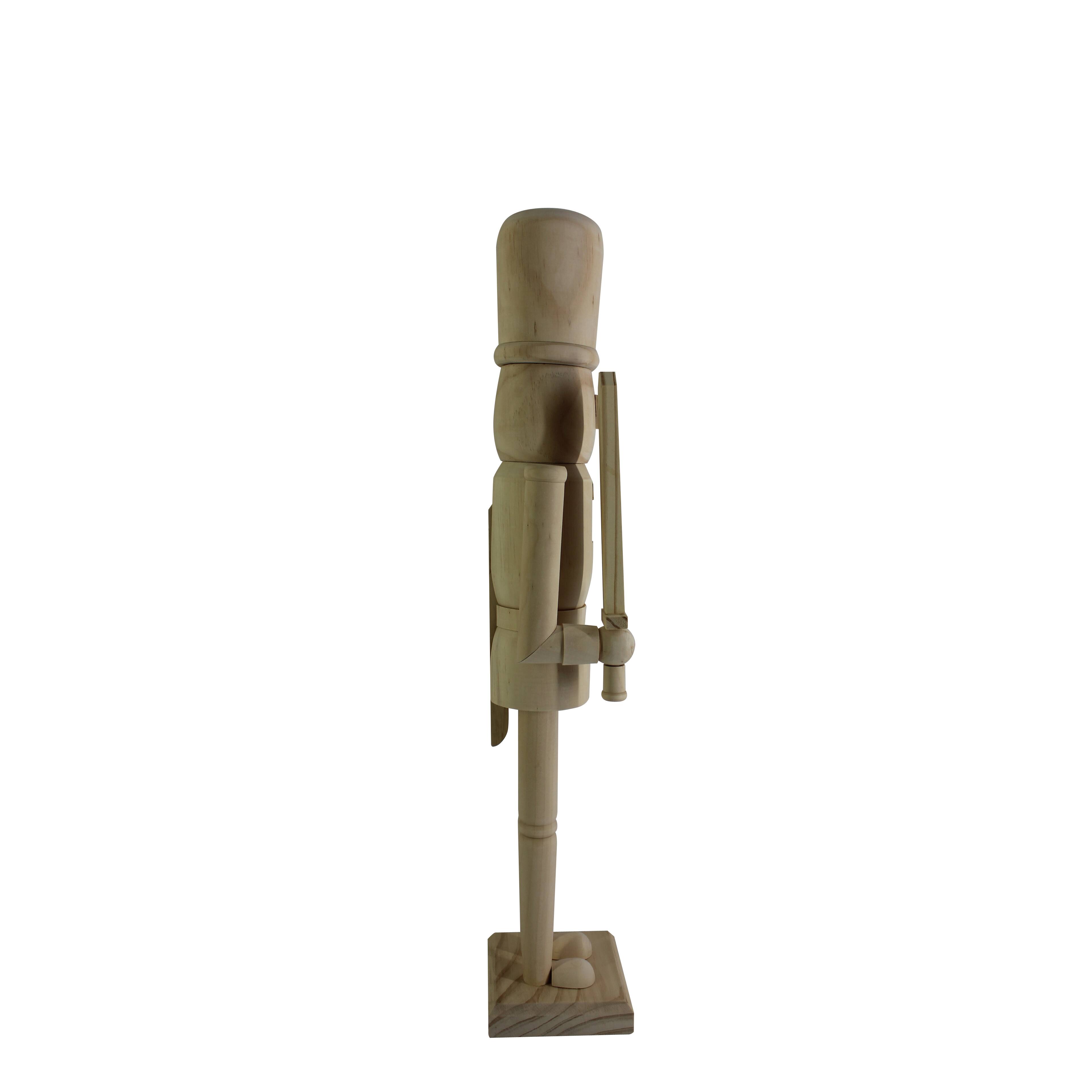 24&#x22; Soldier with Sword DIY Pinewood Nutcracker by Make Market&#xAE;