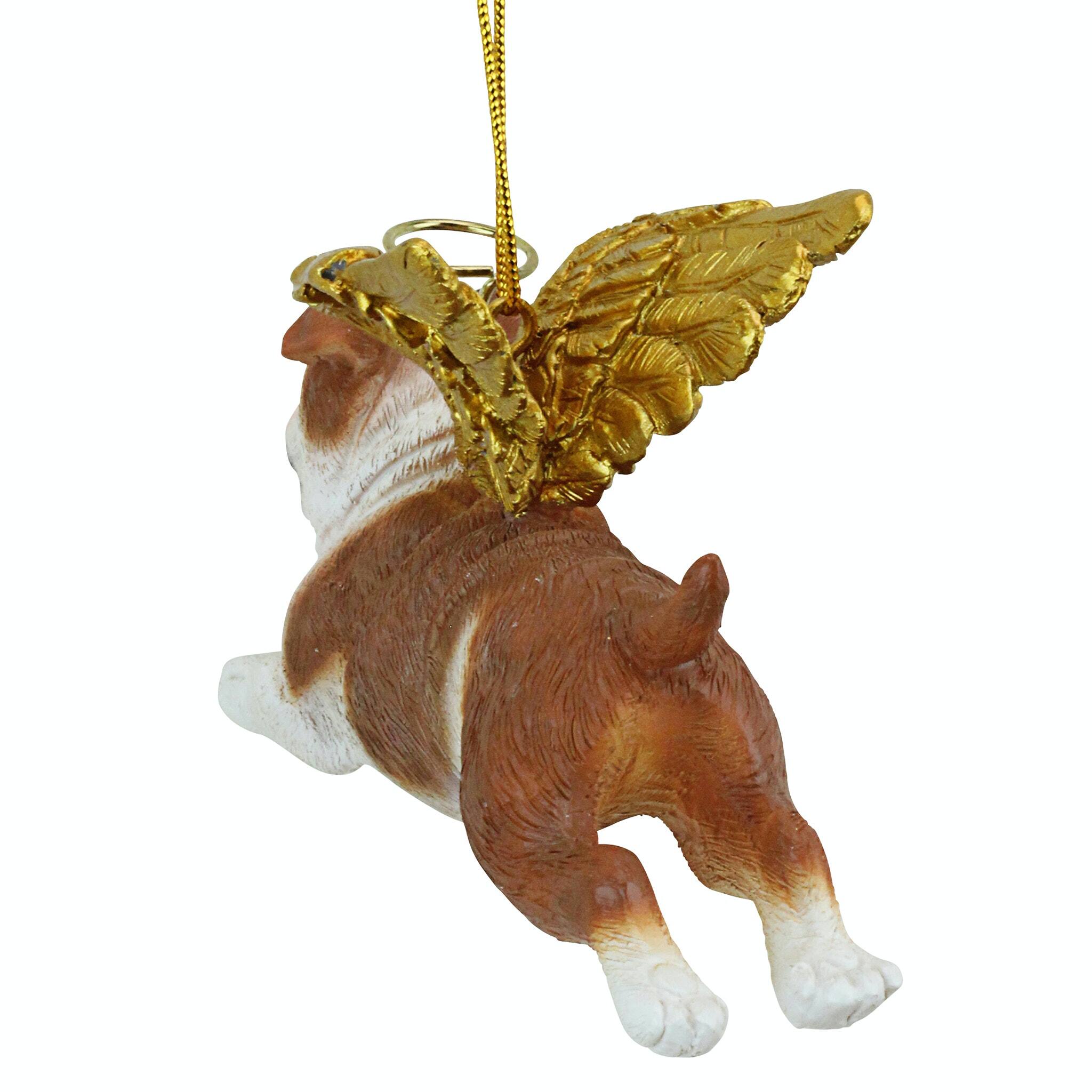 Design Toscano Honor the Pooch Bulldog Angel Ornament