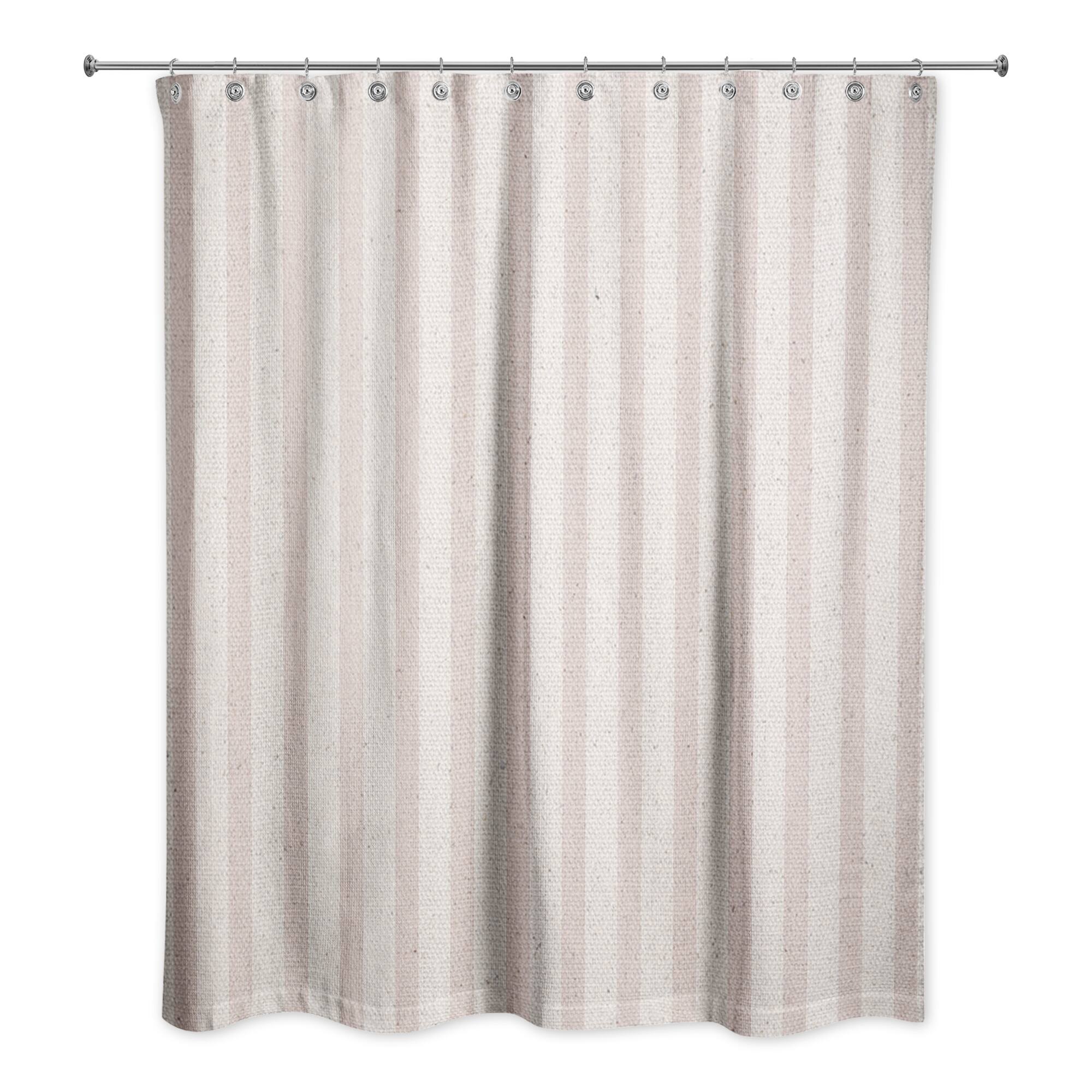 Red Stripe 71&#x22; x 74&#x22; Shower Curtain