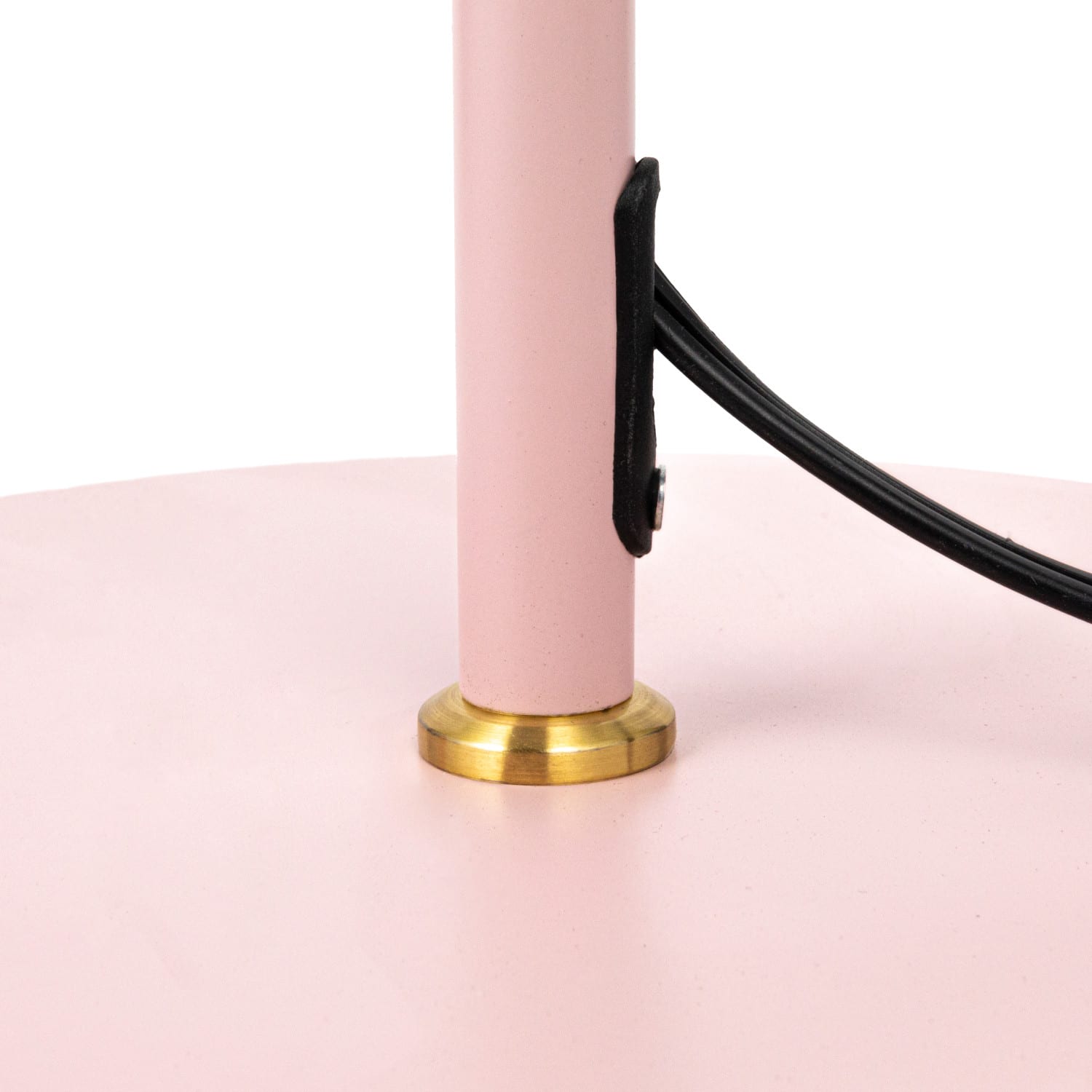 65&#x22; Pink Round Metal Floor Lamp