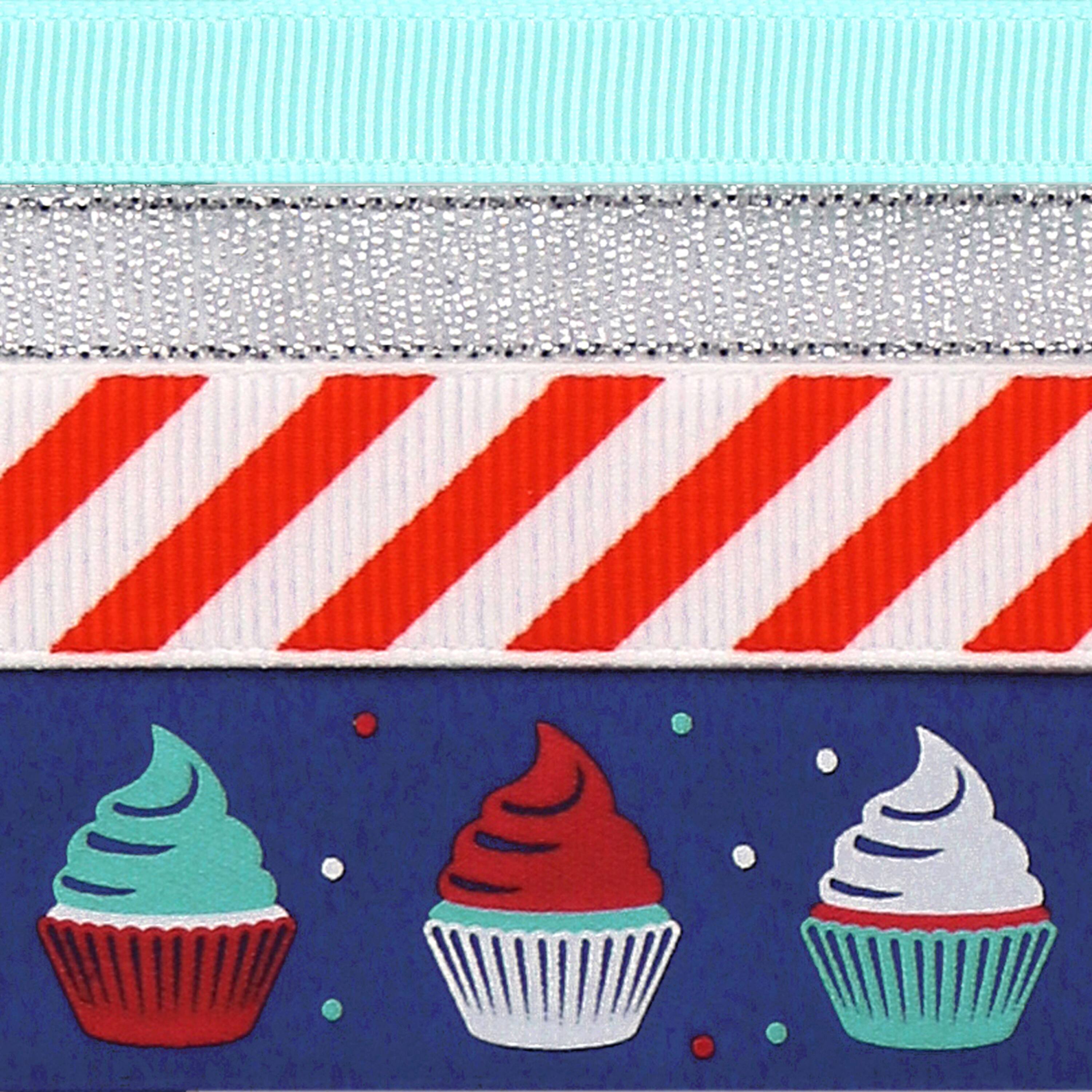 Gwen Studios Cupcakes Printed Ribbon Pack