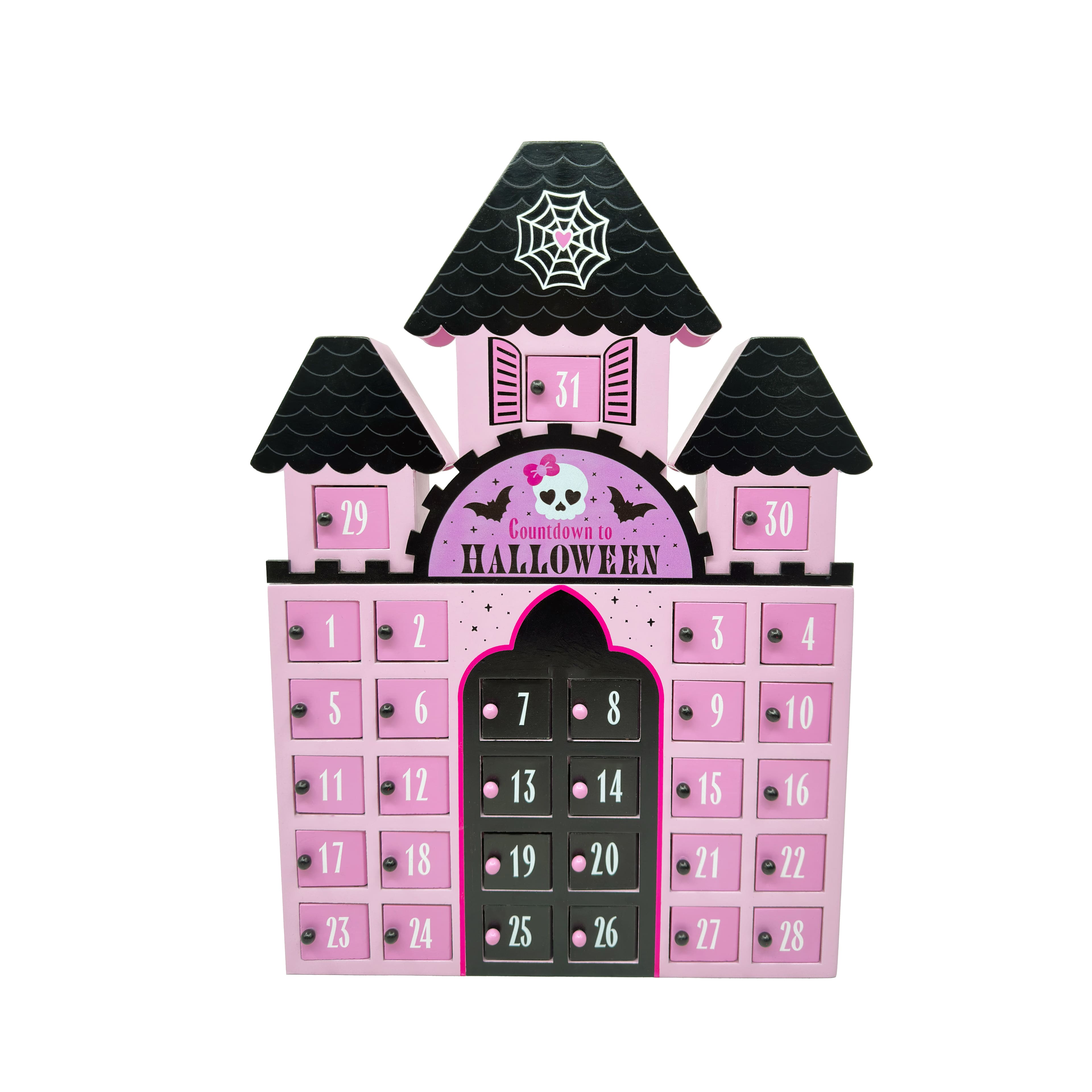 17.5" Pink Castle Halloween Countdown Décor by Ashland®