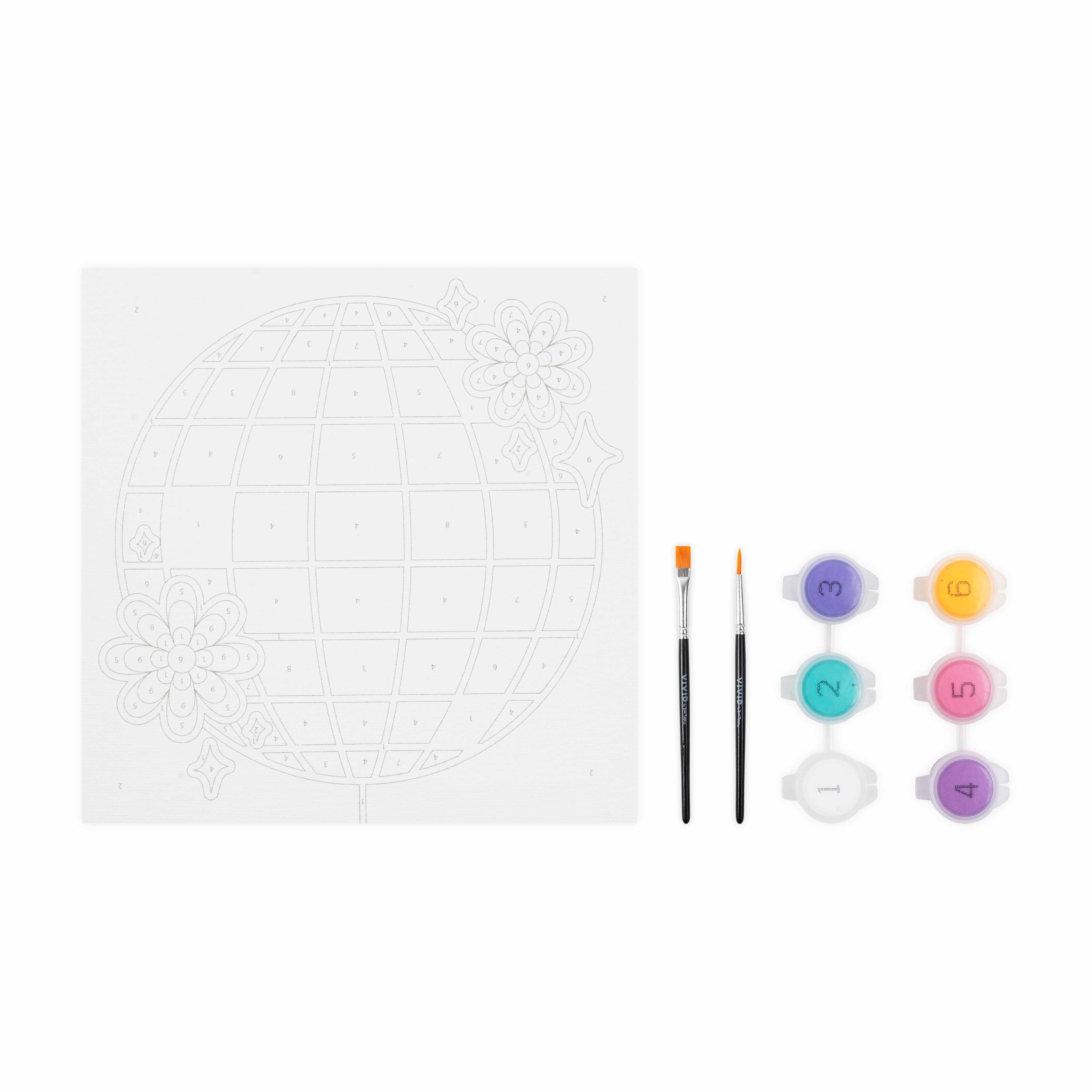 VIVID by Brea Reese® Disco Acrylic Paint-by-Number Kit