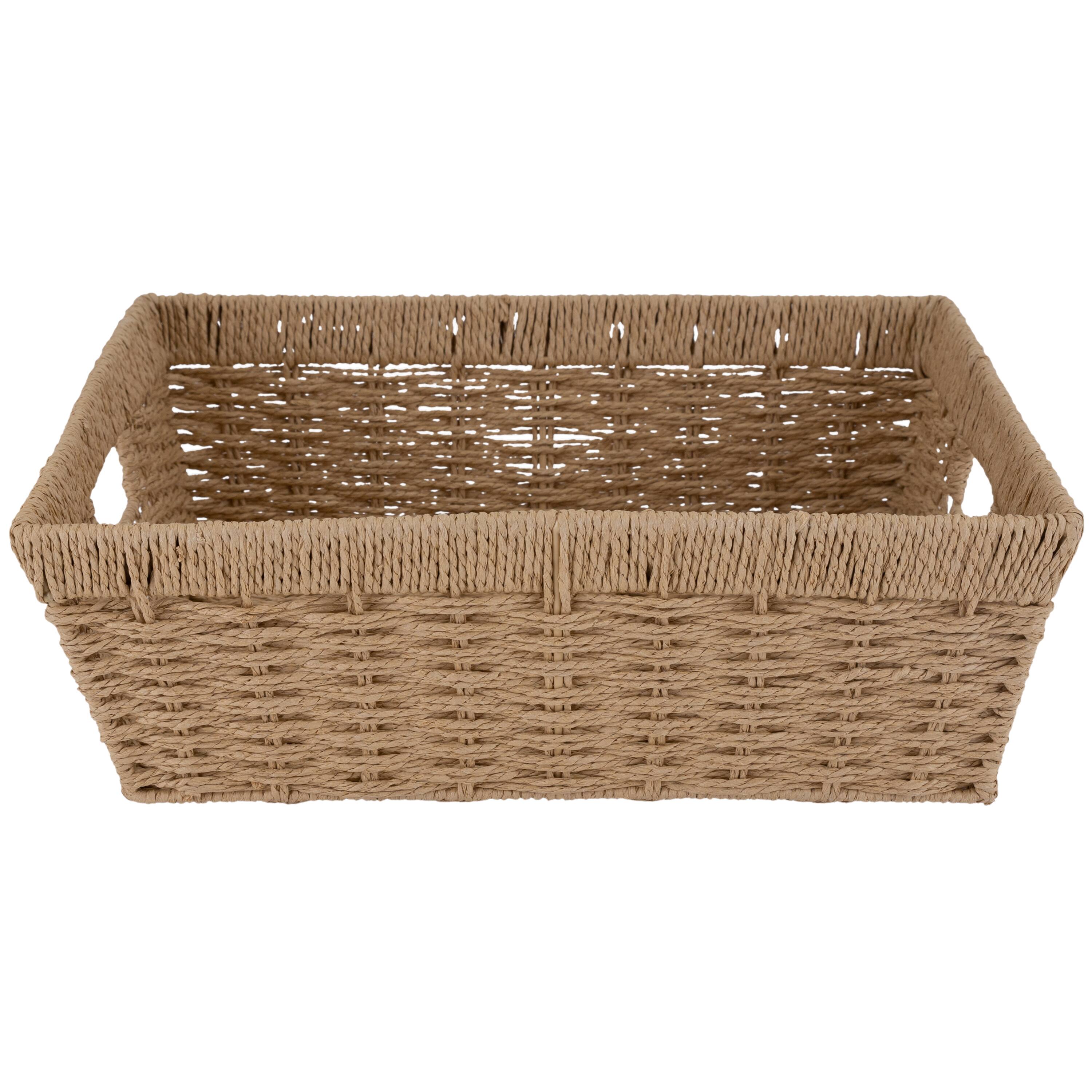 Simplify Large Dutch Weave Shelf Storage Basket