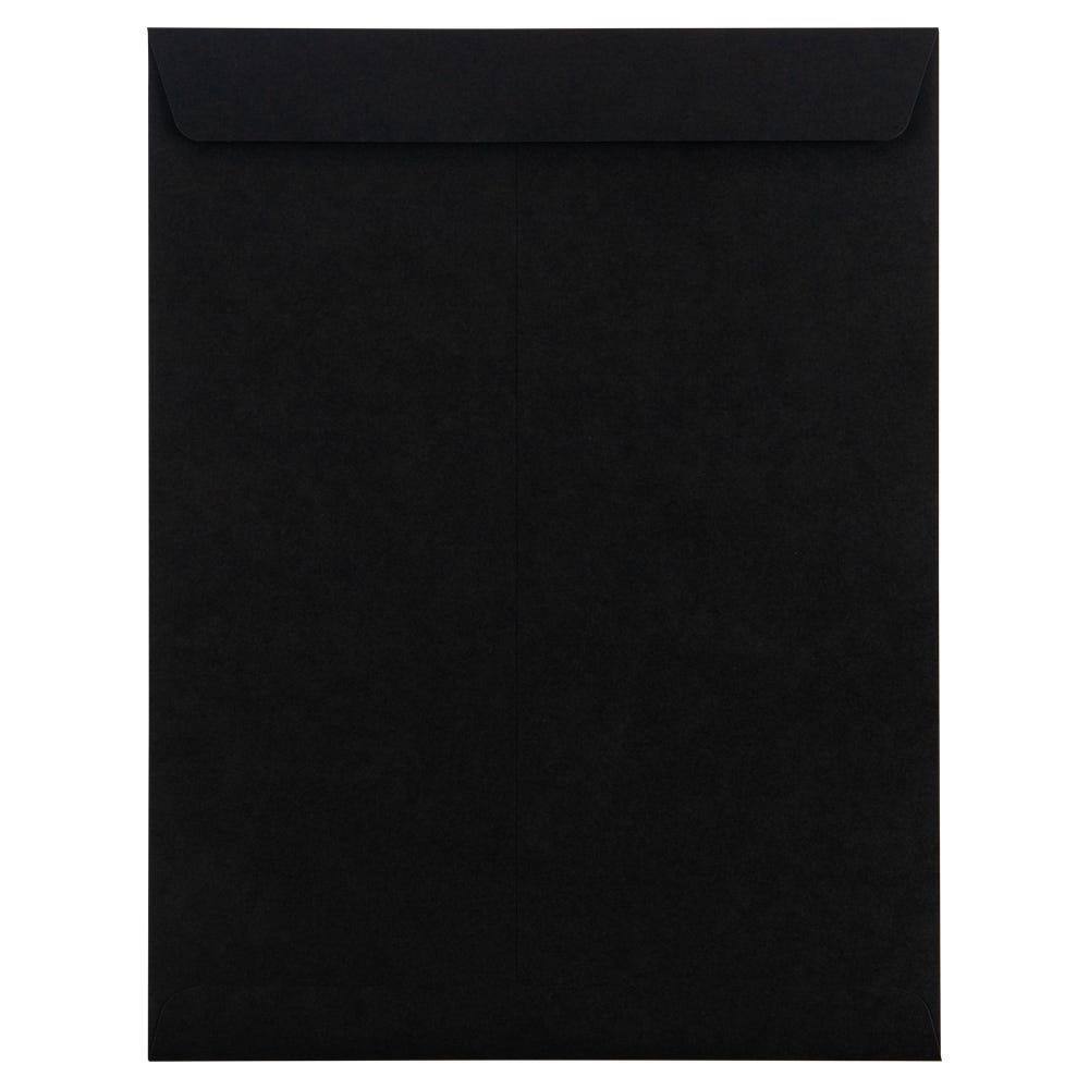 JAM Paper 10" x 13" Smooth Black Open End Catalog Envelopes