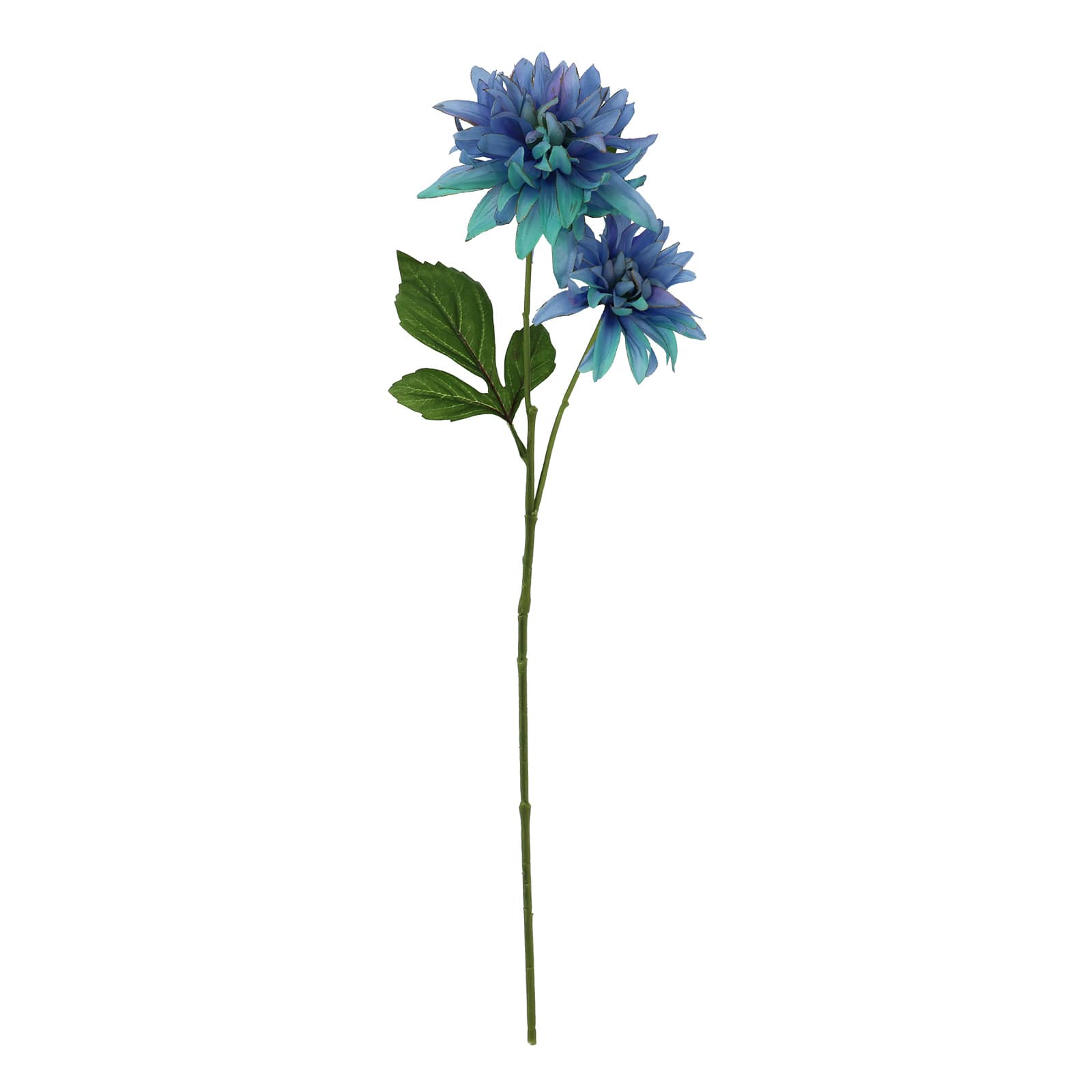 Tige de dahlia bleu orn&#xE9;e d&#x2019;un rebord dor&#xE9; de 78,7&#xA0;cm d&#x27;Ashland
