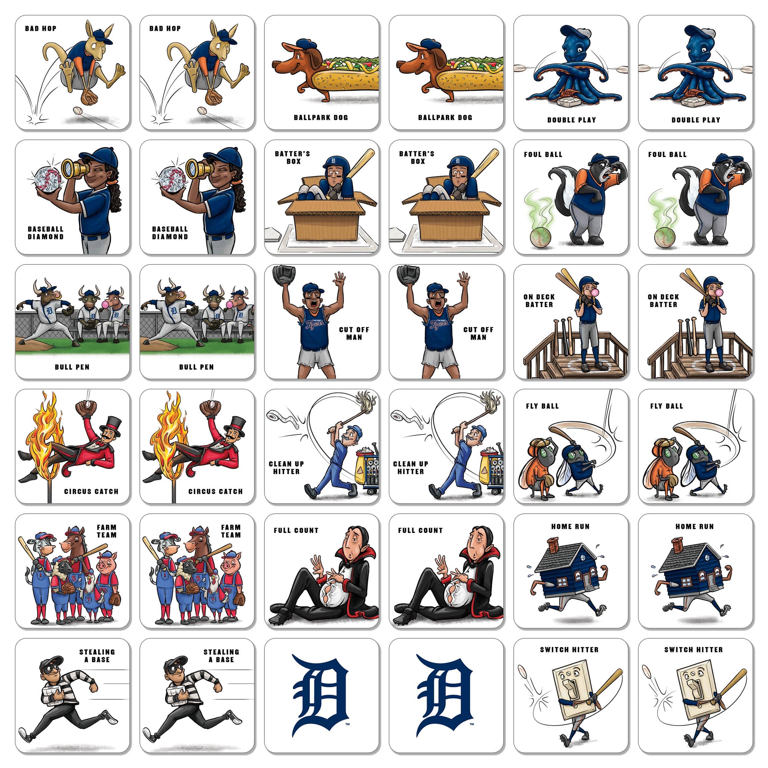 Major League Baseball Licensed Memory Match Game