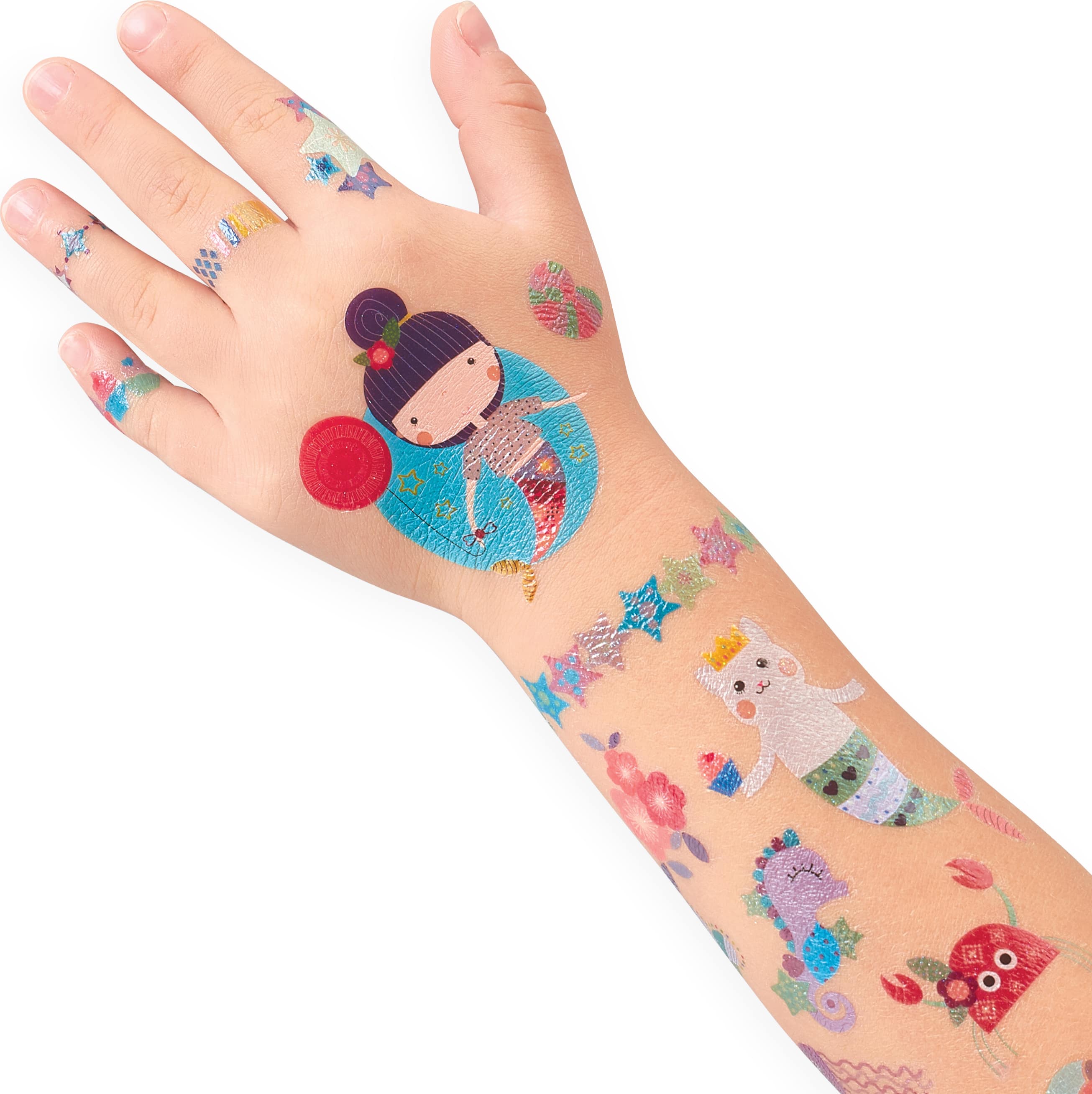OOLY Tattoo-Palooza Mermaid Magic Temporary Glitter Tattoo Set