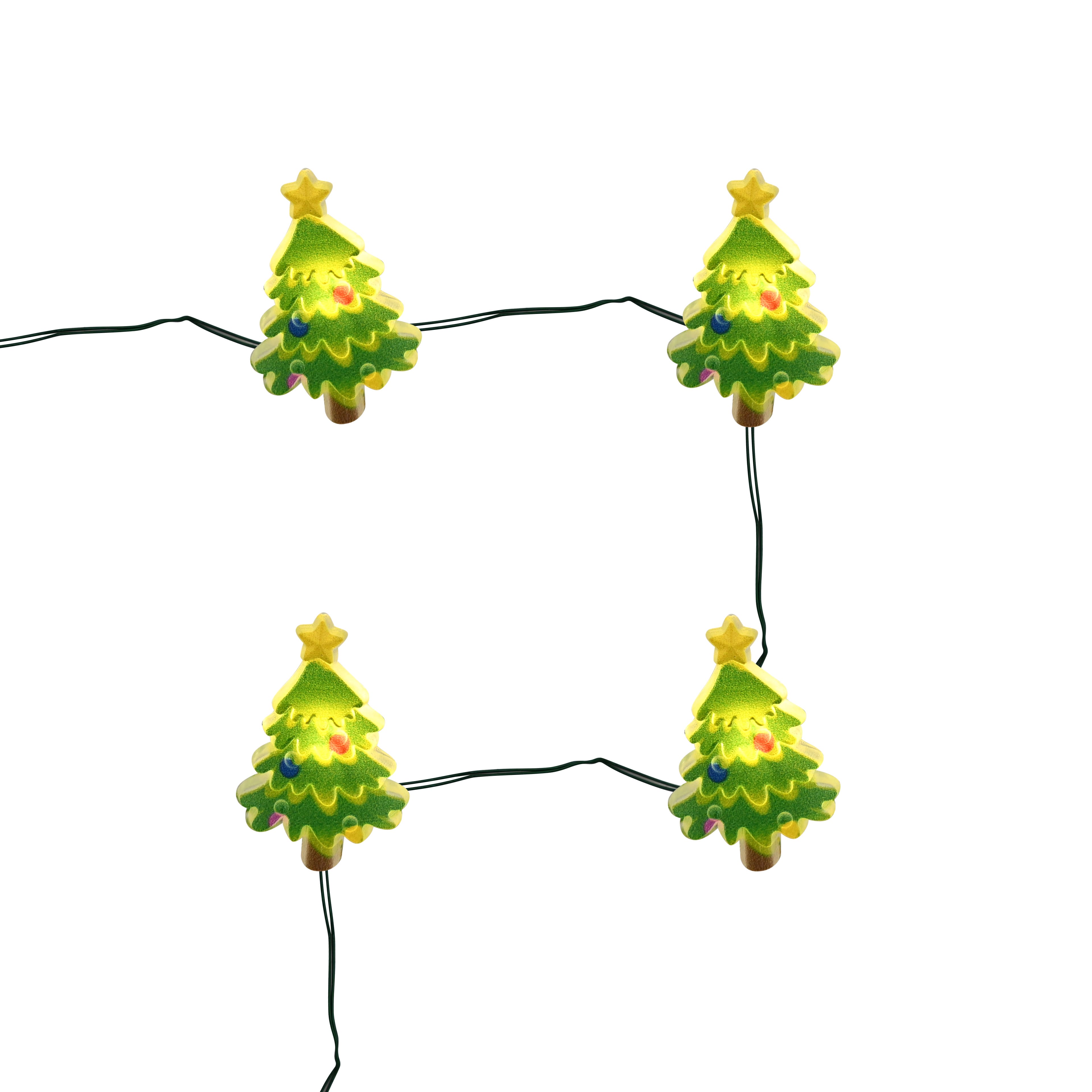 18ct. Warm White LED Christmas Tree String Lights on Green Wire by Ashland&#xAE;