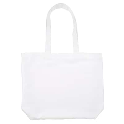MM SUBLIMATION TOTE- WHITE SM