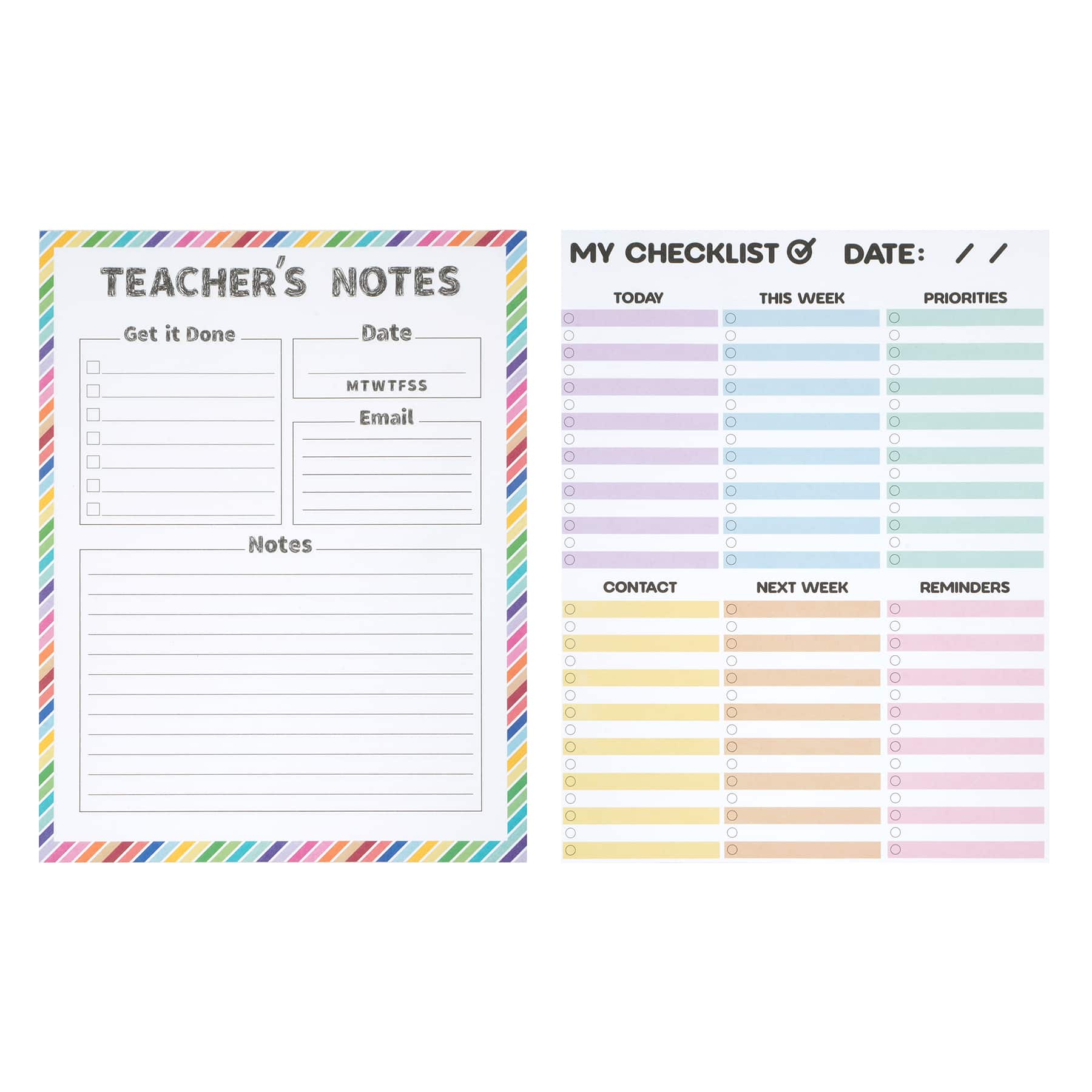 Assorted Teachers Notes/List Pad by B2C&#x2122;