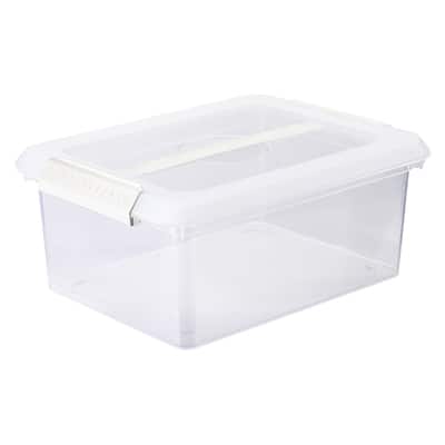 14.5qt. Latchmate+ White Storage Box with Tray by Simply Tidy™ - Storage  Bins & Baskets, Facebook Marketplace