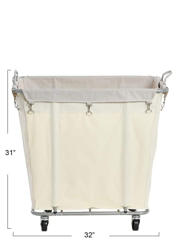 Household Essentials 30.5&#x22; Commercial Laundry Cart 