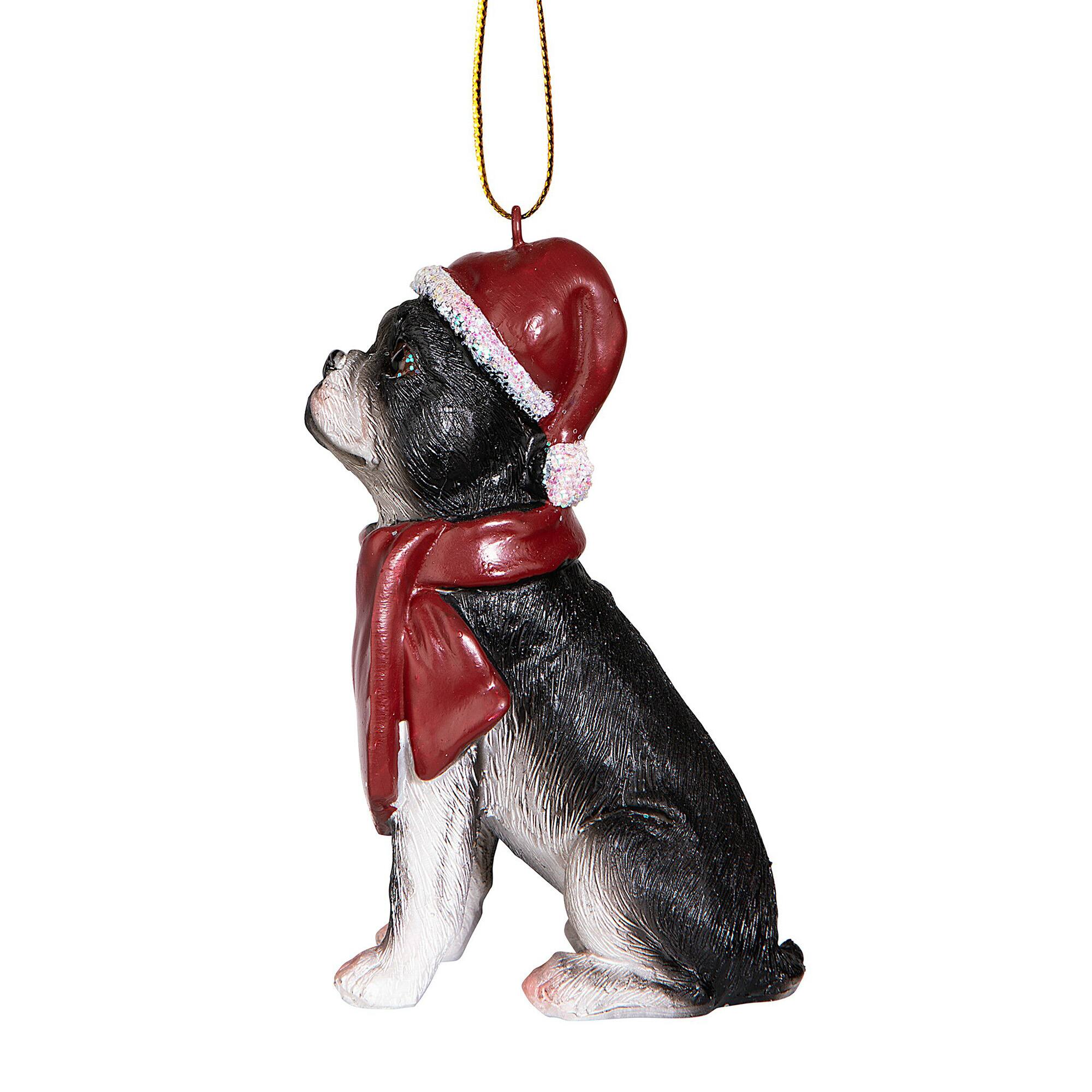Design Toscano 3.5&#x22; Boston Terrier Ornament Sculpture