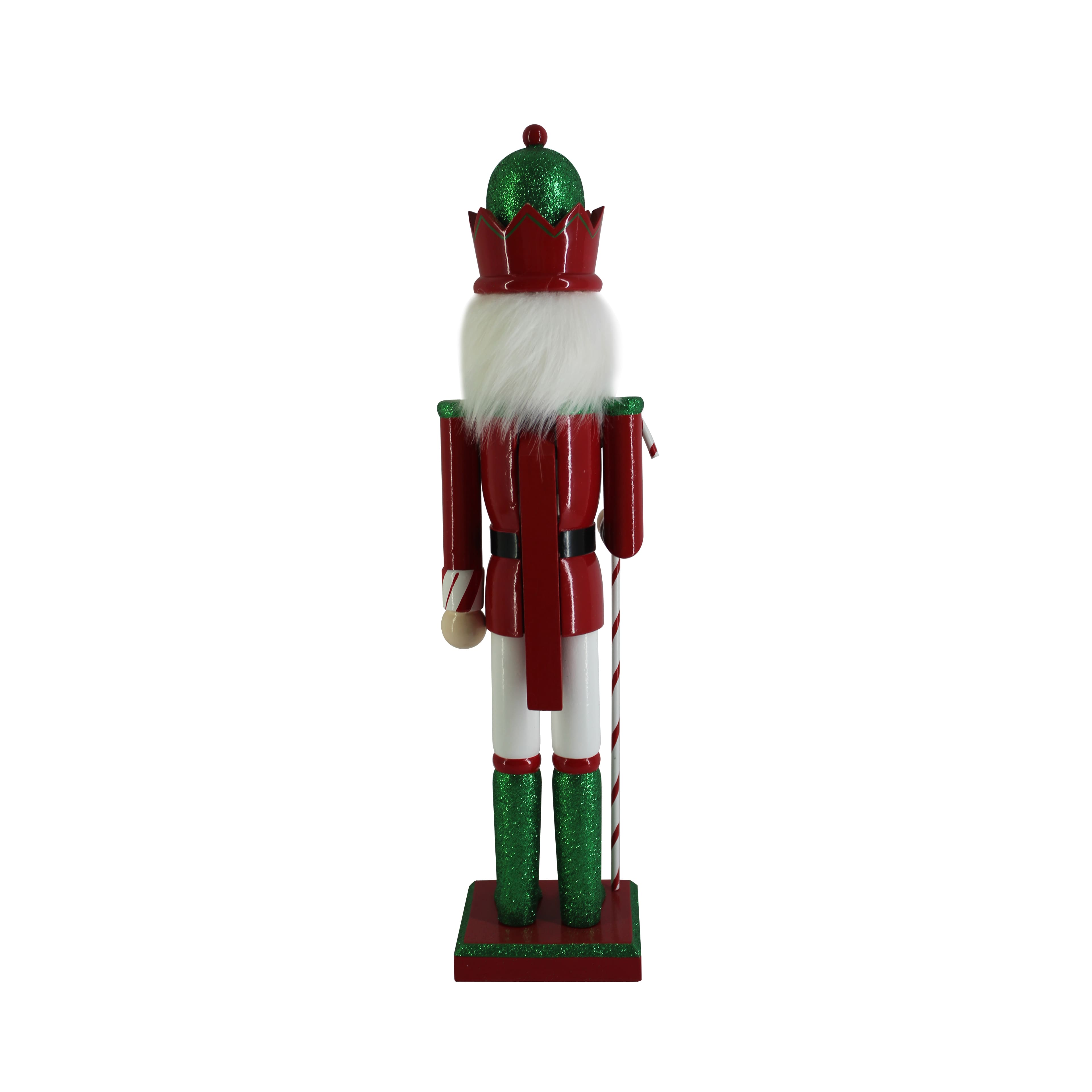 16&#x22; Red &#x26; White Candy Cane Nutcracker by Ashland&#xAE;