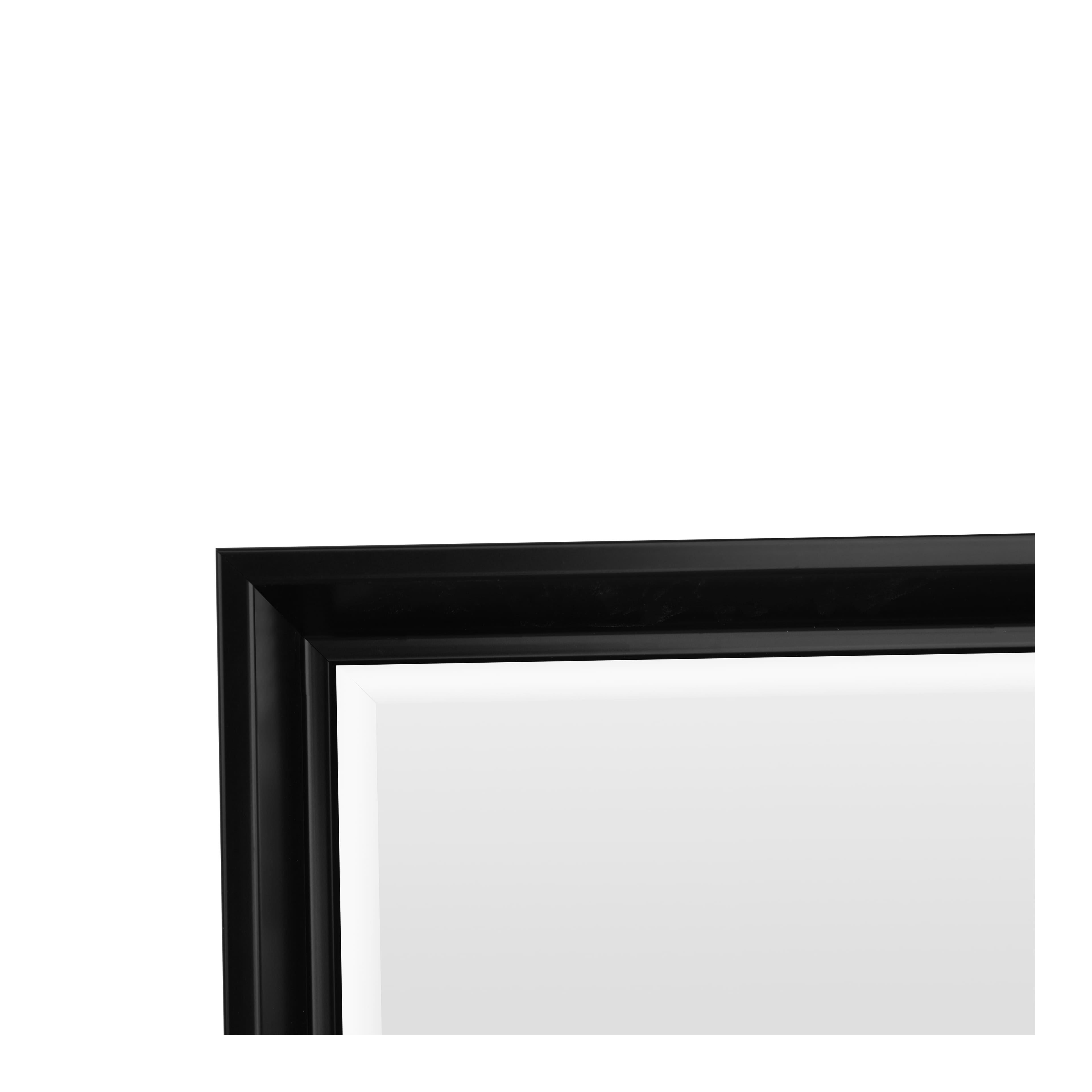 18" x 24" Black Decorative Float Mirror by Ashland®