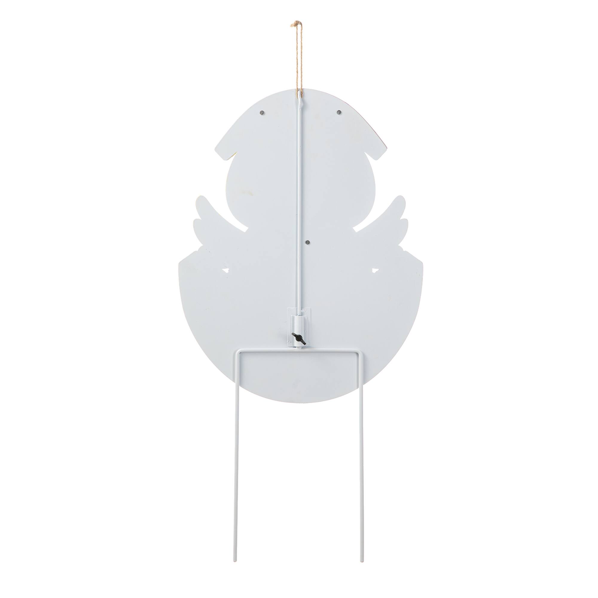 Glitzhome® 24" Easter Metal Chick Egg Yard Stake