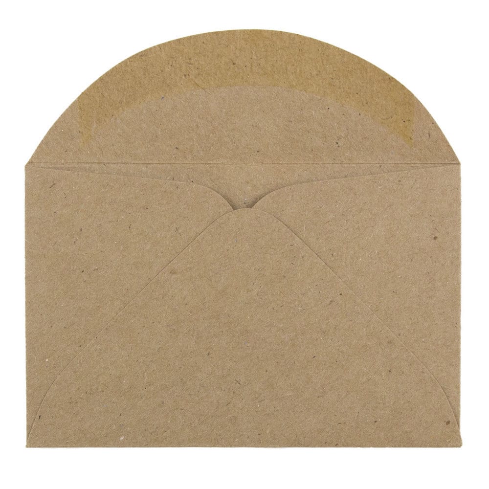 JAM Paper 3.63" x 2.38" Brown Kraft Recycled Mini Envelopes, 50ct.