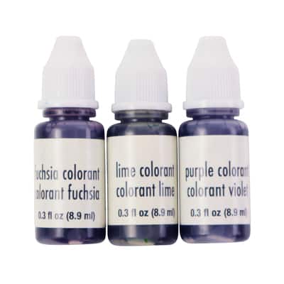 ArtMinds® Soap Colorant, Fuchsia, Lime and Purple