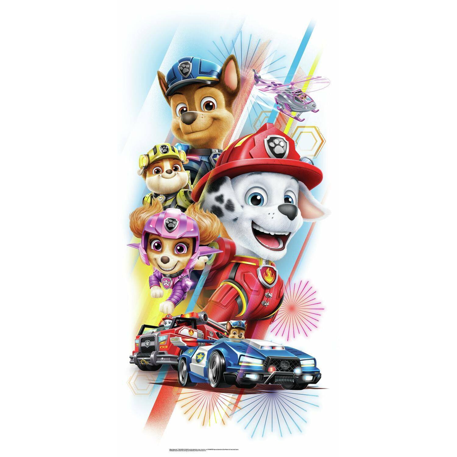 RoomMates Paw Patrol Movie Peel & Stick Giant Wall Decal