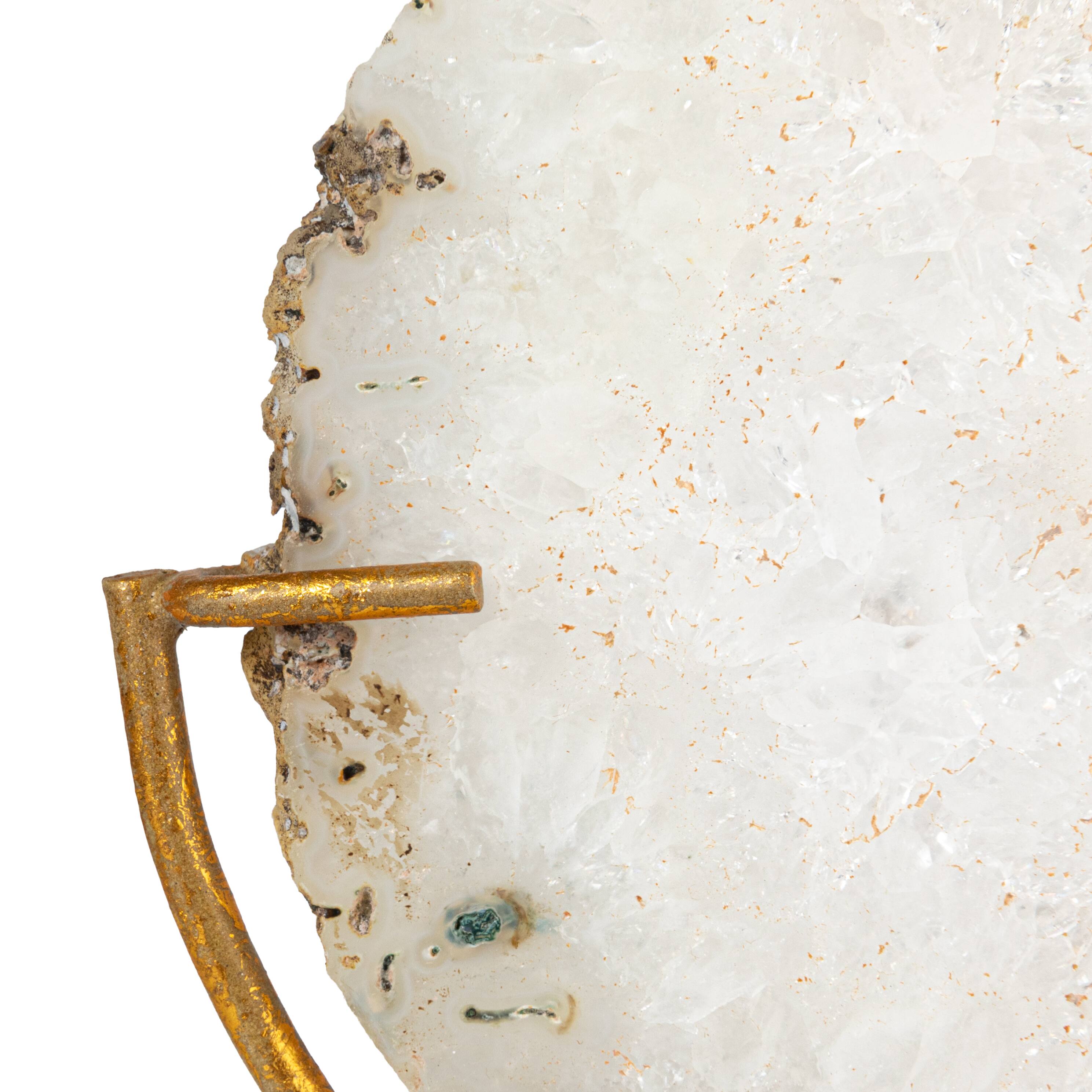 Hello Honey&#xAE; Natural Agate Decor On Stand (Each One Will Vary)