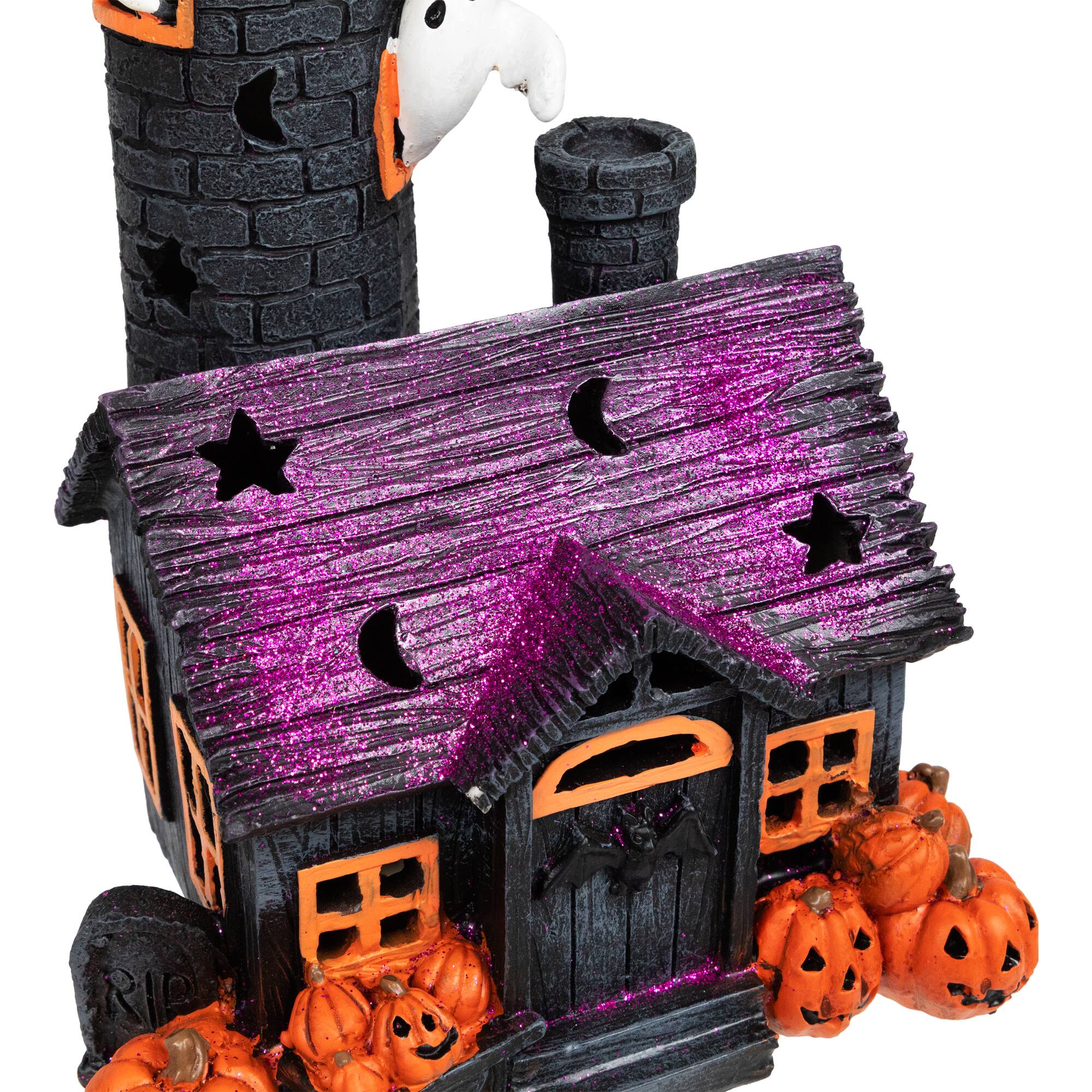 12" LED Lighted Haunted House Halloween Decoration