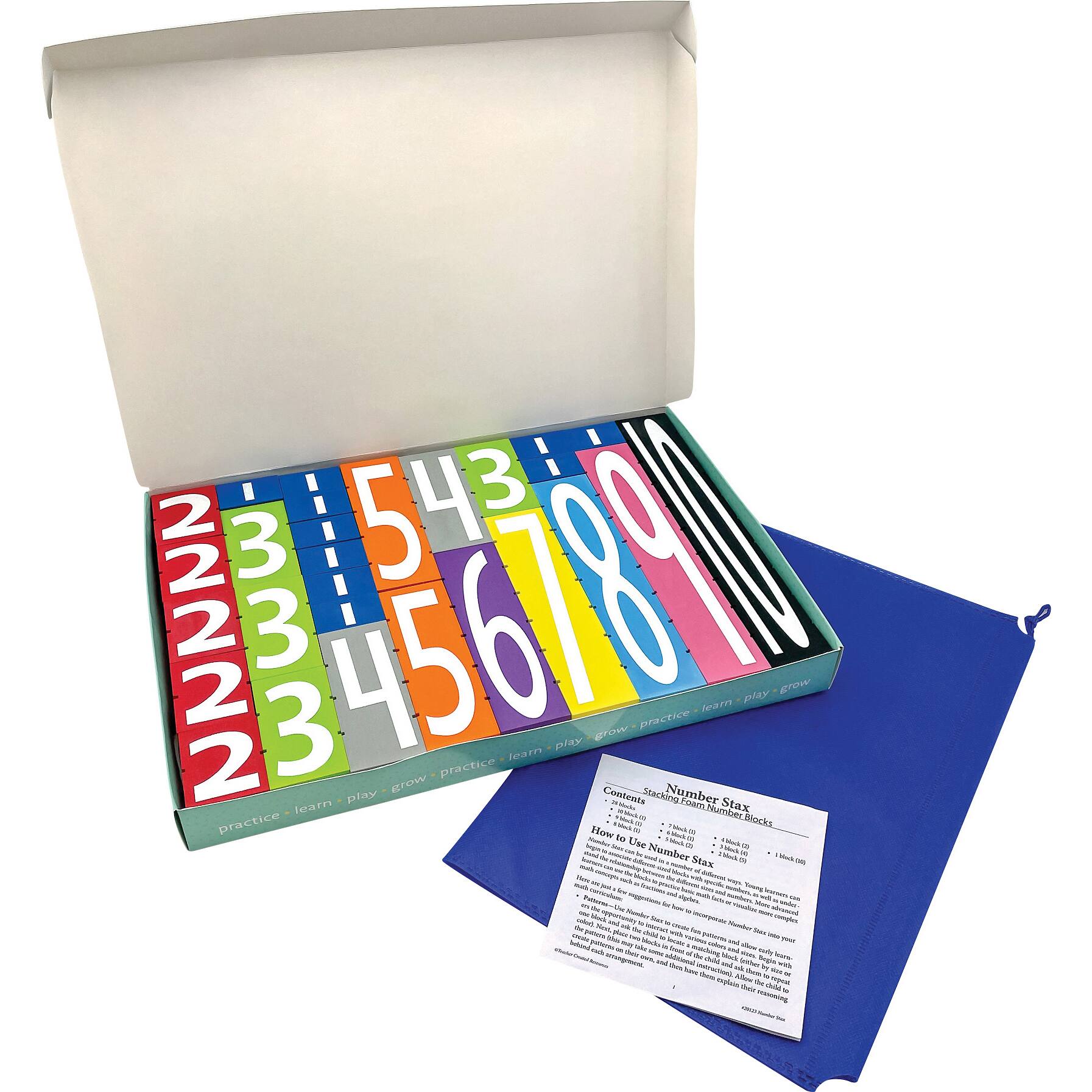Teacher Created Resources&#xAE; Number Stax Stacking Foam Number Blocks