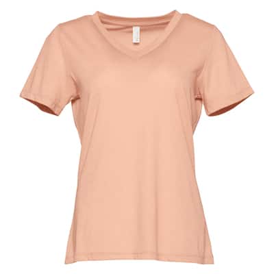 BELLA+CANVAS® Women's Relaxed V-Neck Heather T-Shirt | Michaels