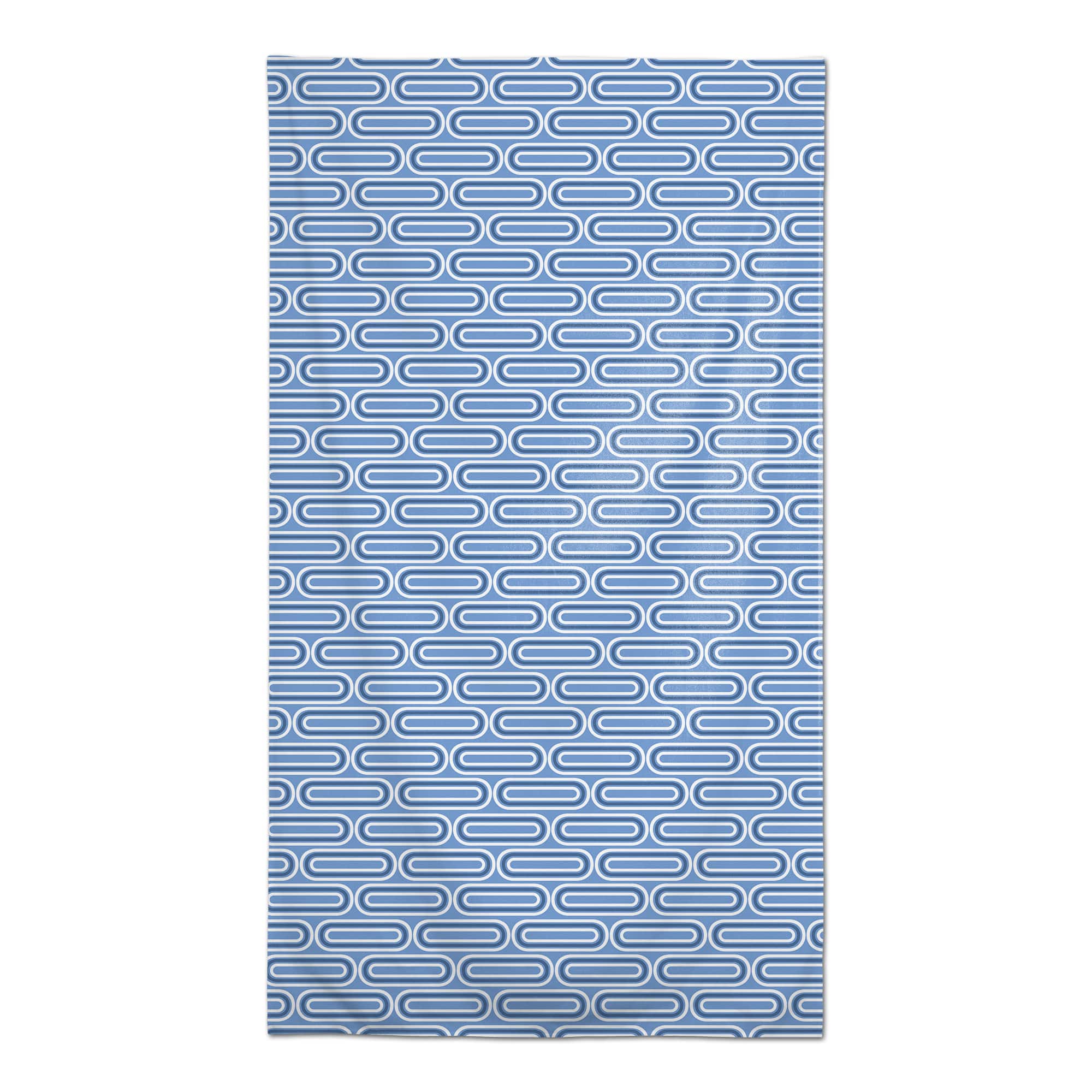 102" Groovy Blue Lines Tablecloth
