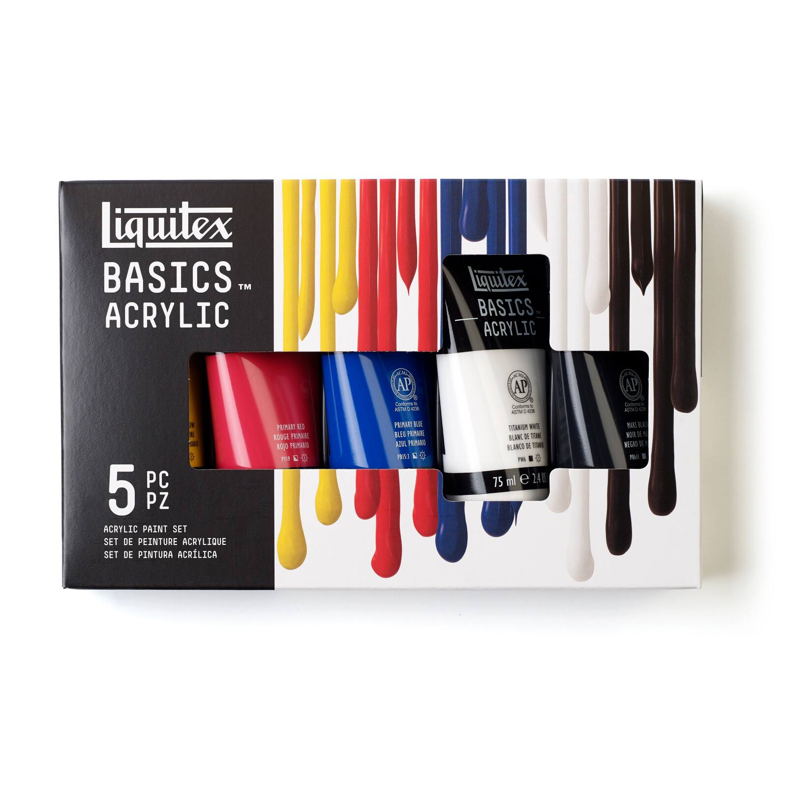 Liquitex® BASICS™ 5 Color Acrylic Color Value Set