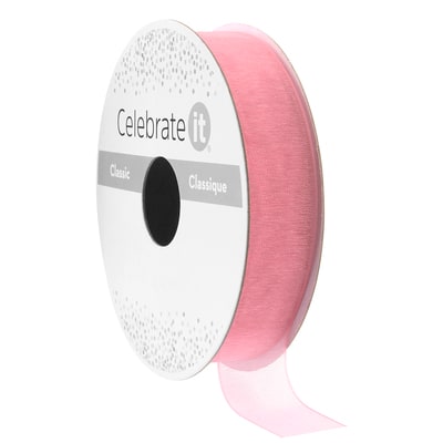 5/8" x 7yd. Sheer Organza Ribbon by Celebrate It® Classic image