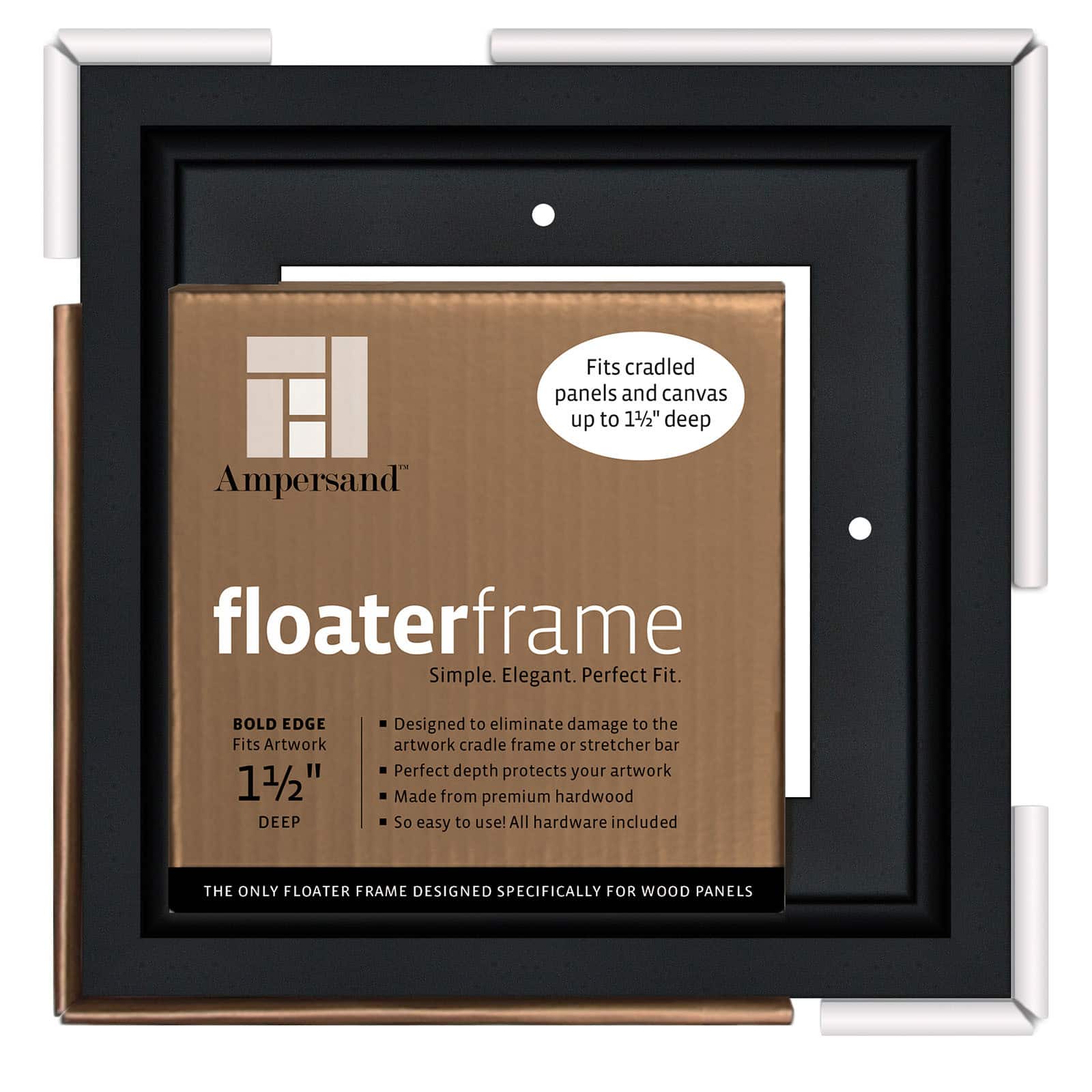 Ampersand™ Bold Edge 6" x 6" Floaterframe