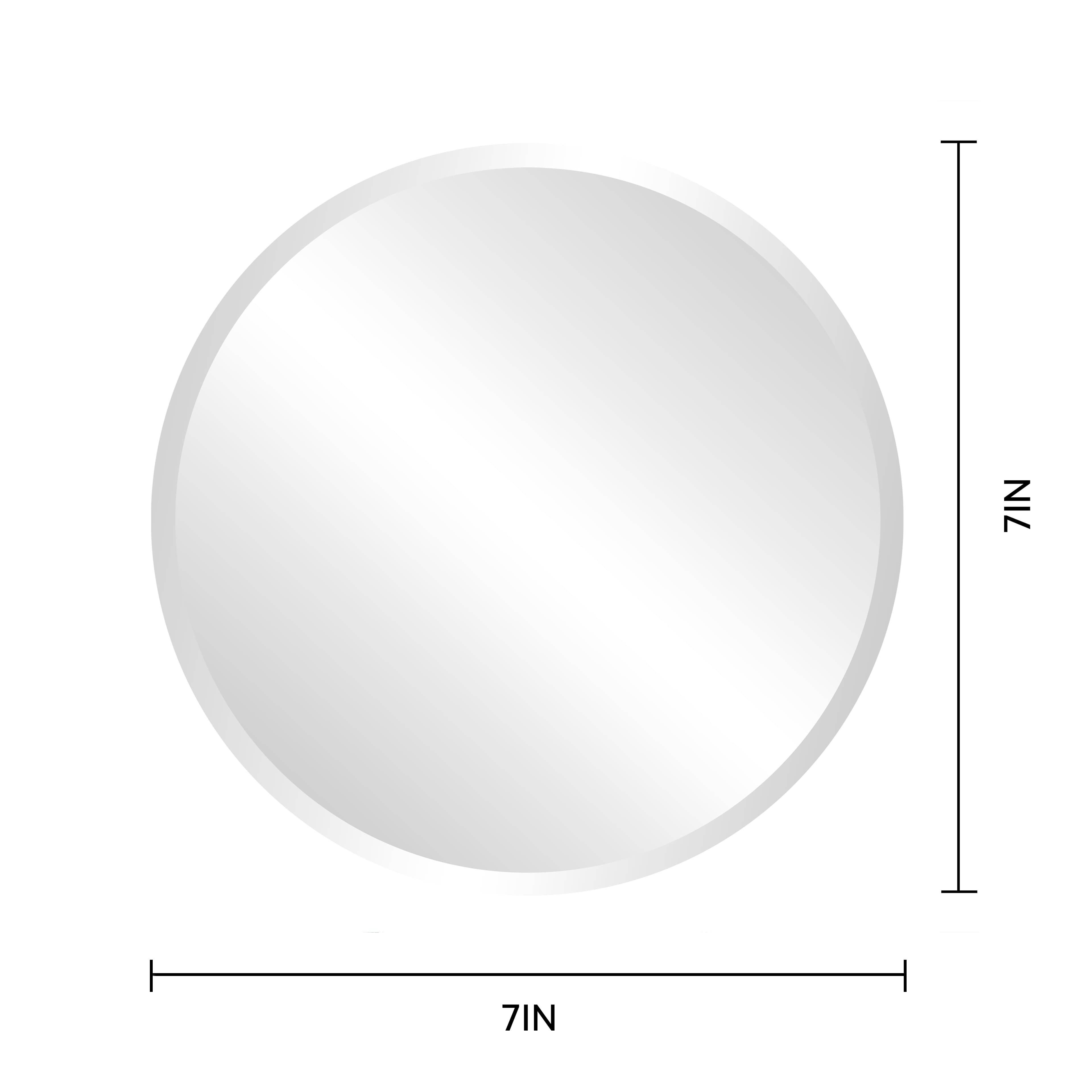 7&#x22; Round Beveled Glass Mirror by Make Market&#xAE;