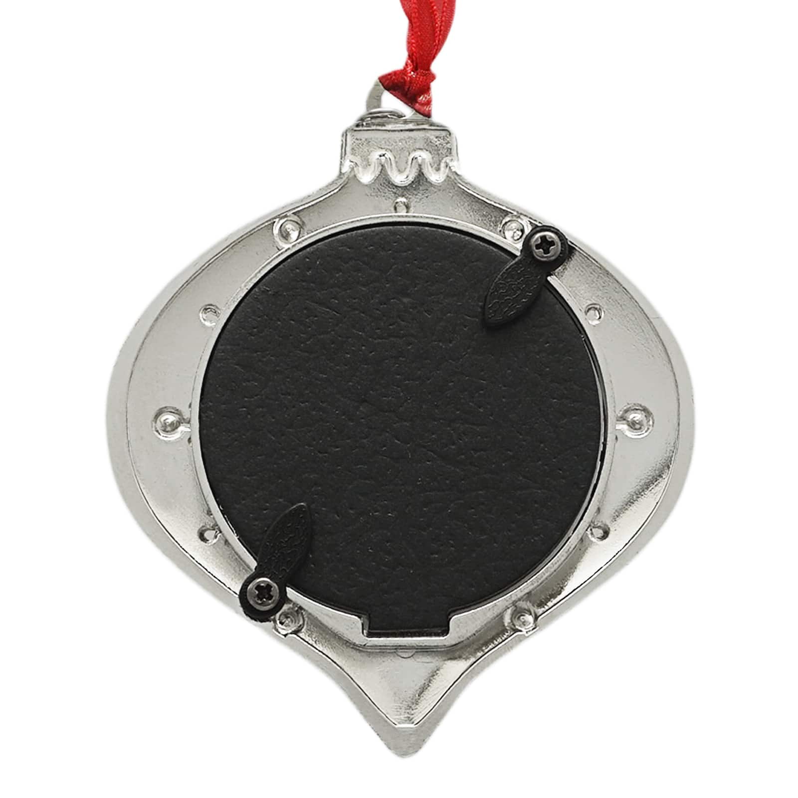 2&#x22; x 2&#x22; Red &#x26; Silver 2025 Onion Ornament Frame by Studio D&#xE9;cor&#xAE;