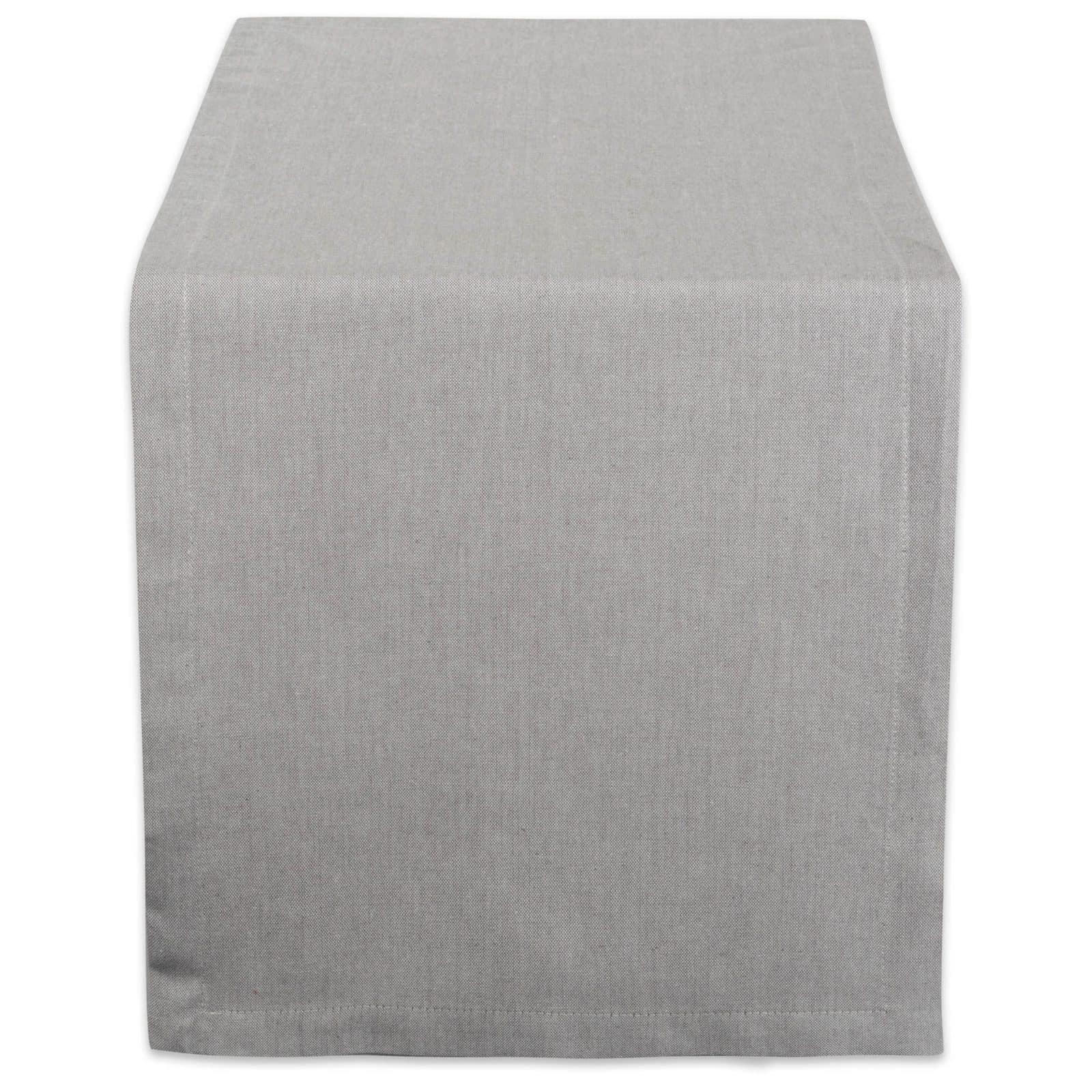 DII® 72" Gray Solid Chambray Table Runner