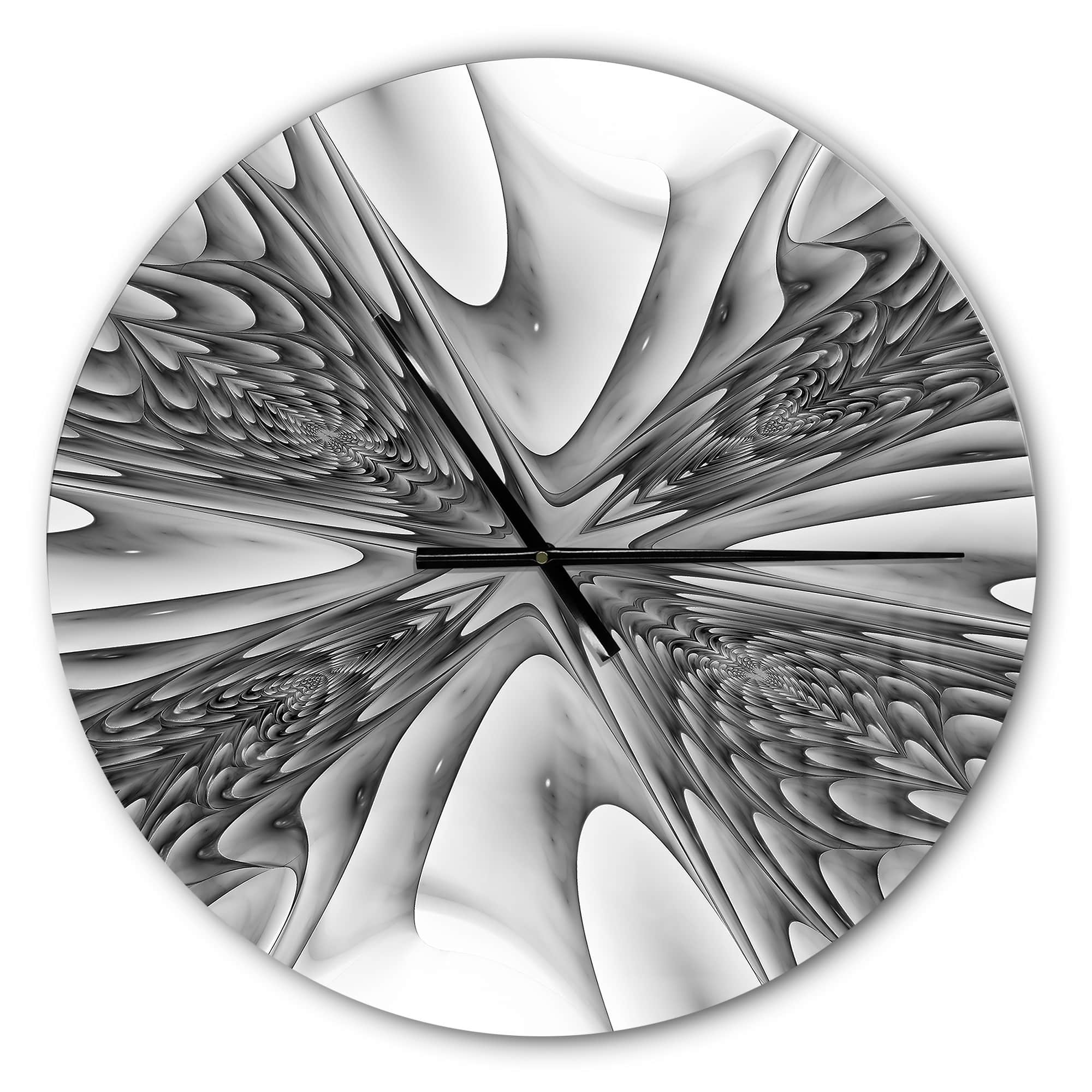 Designart Fractal 3D Magical Depth Wall Clock