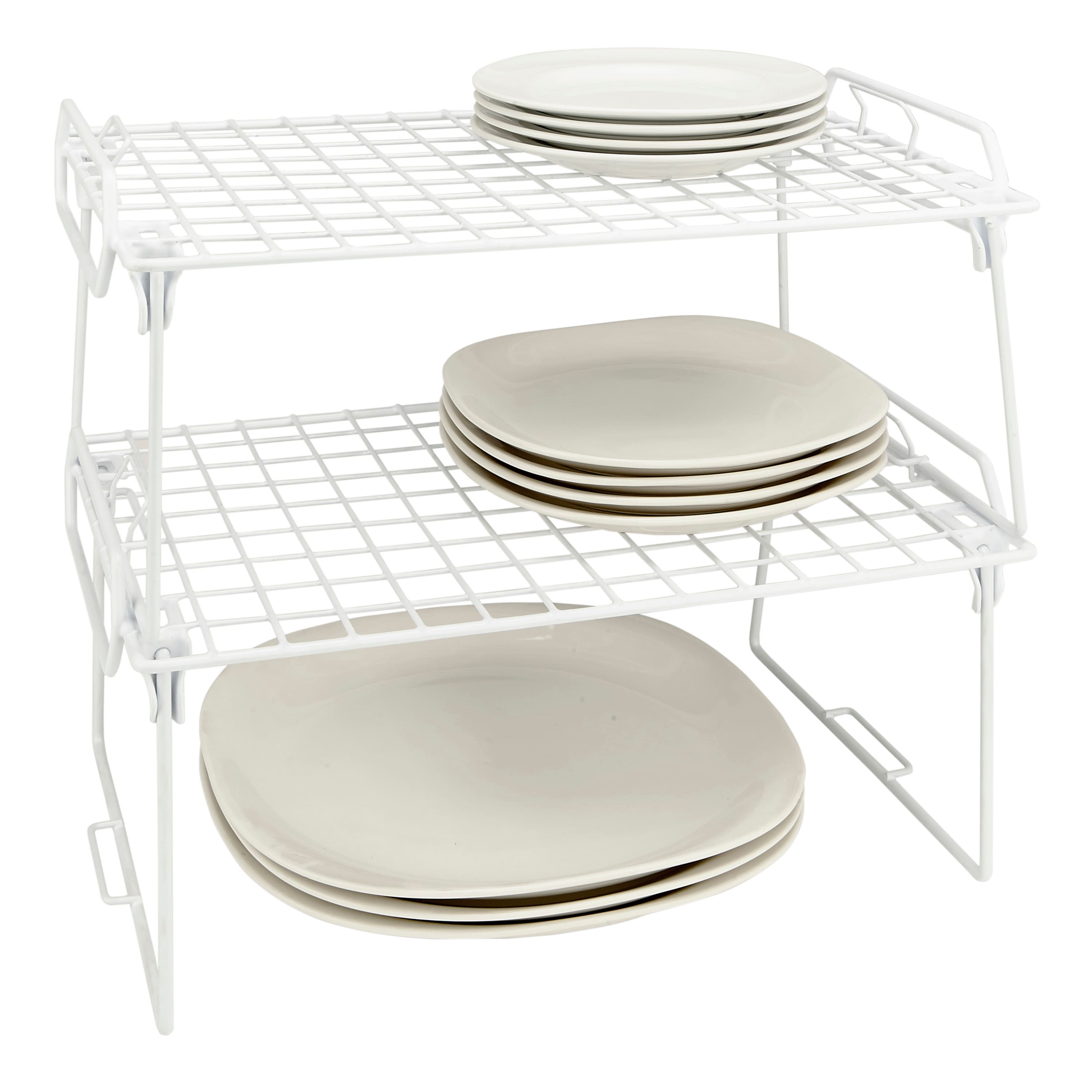 Kitchen Details White Foldable Stacking Shelf