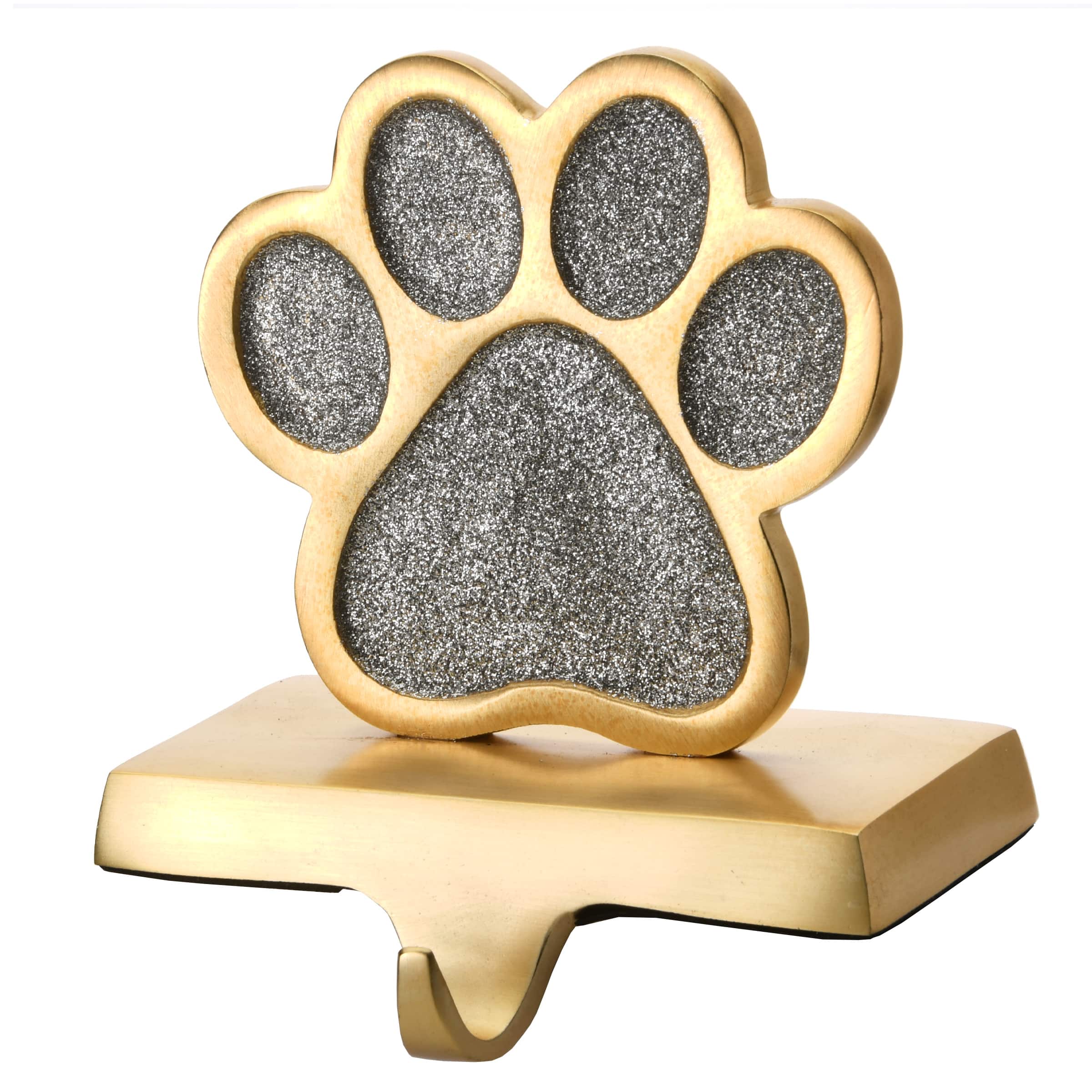 5" Silver Sparkle JOY Stocking Holders, 3ct.