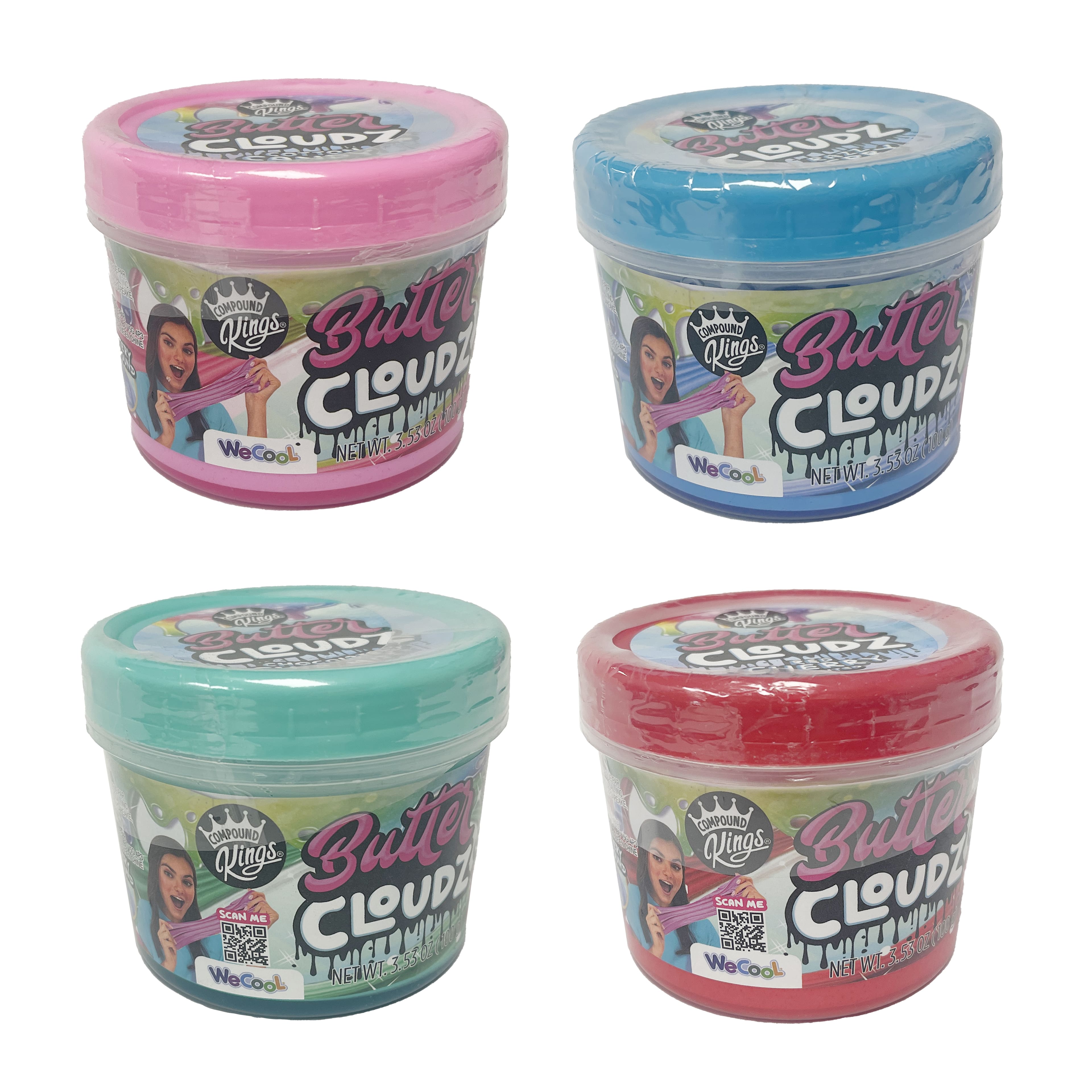 Assorted Compound Kings&#xAE; Butter Cloudz Scented Slime